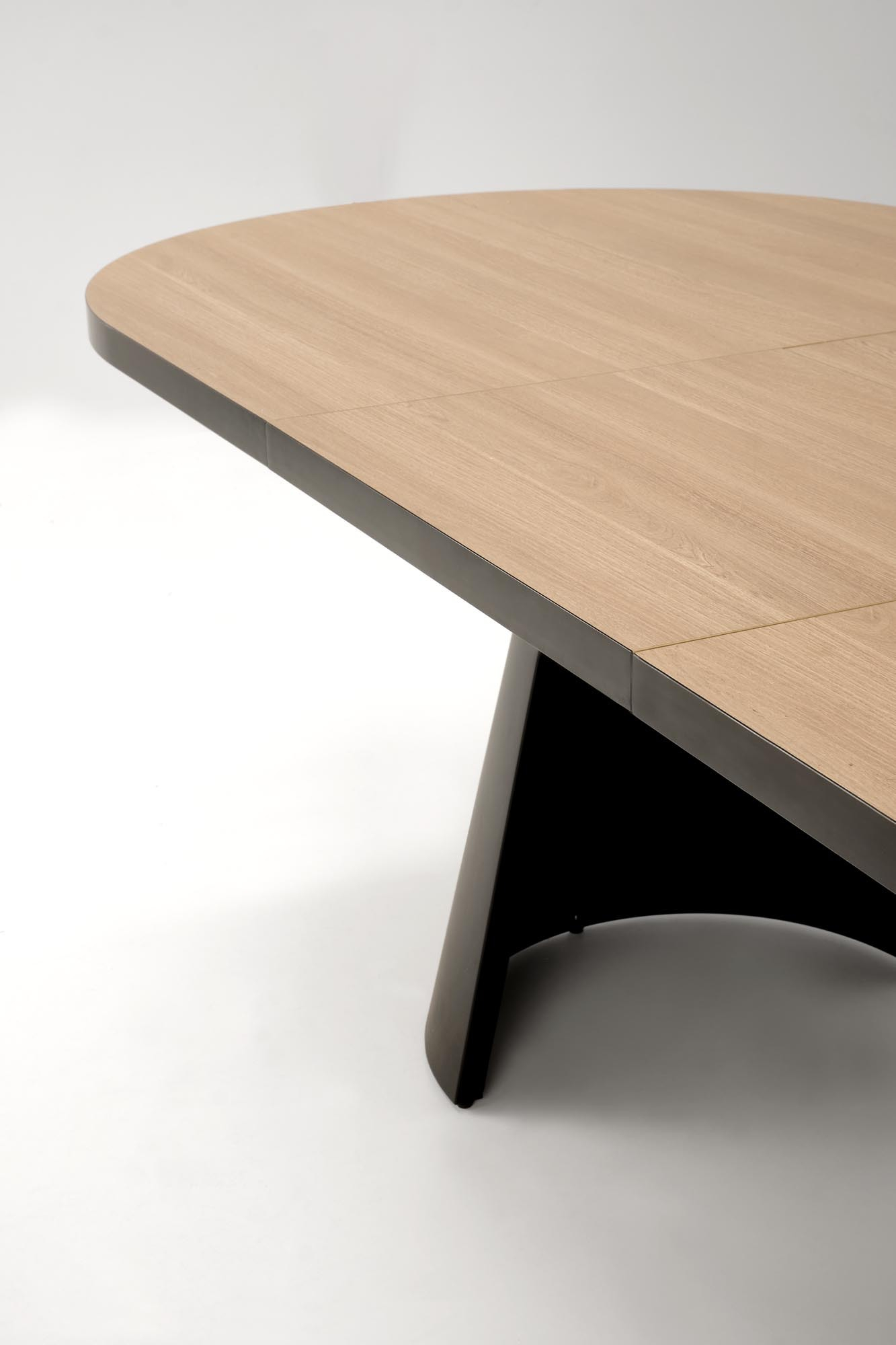 GIACOMO stół rozkładany 180-240/100/76/78 cm, blat - naturalny, noga - czarny