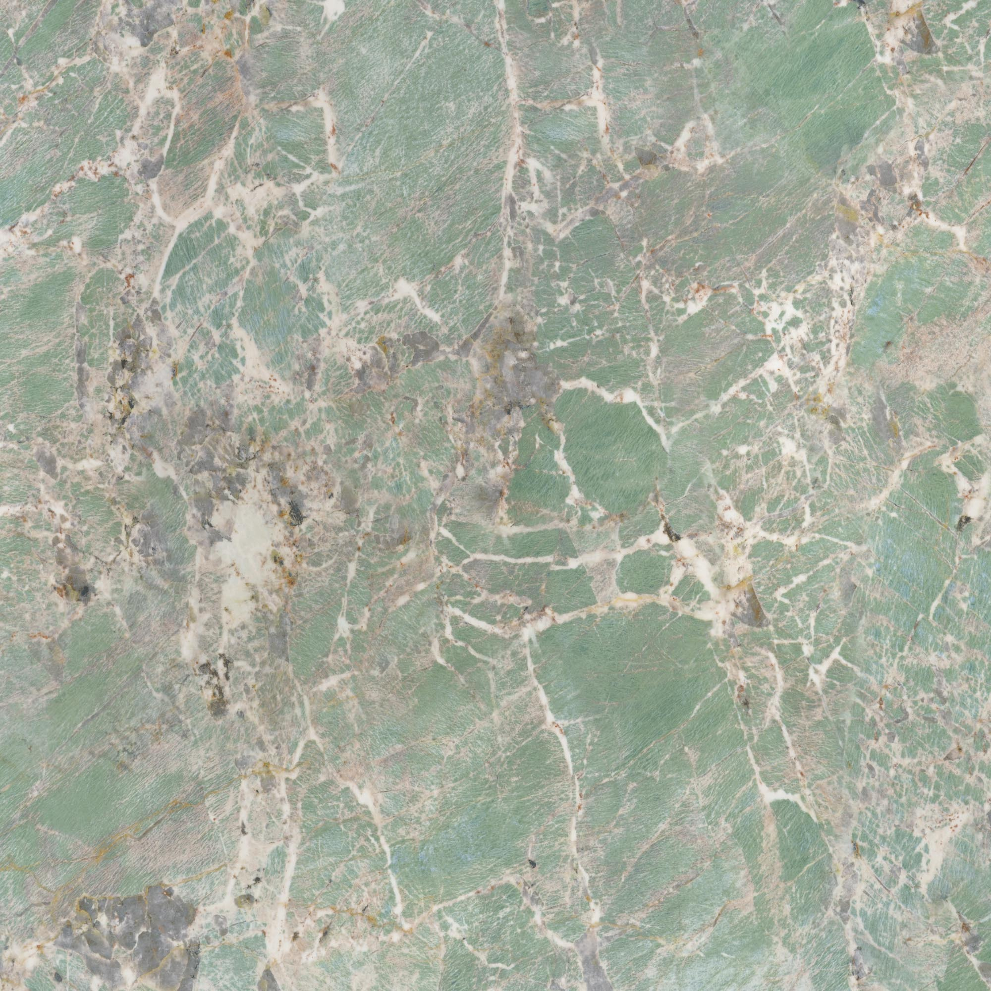 GIOVANI stół okrągły 135/76/60 cm, blat - zielony marmur, nogi - czarny