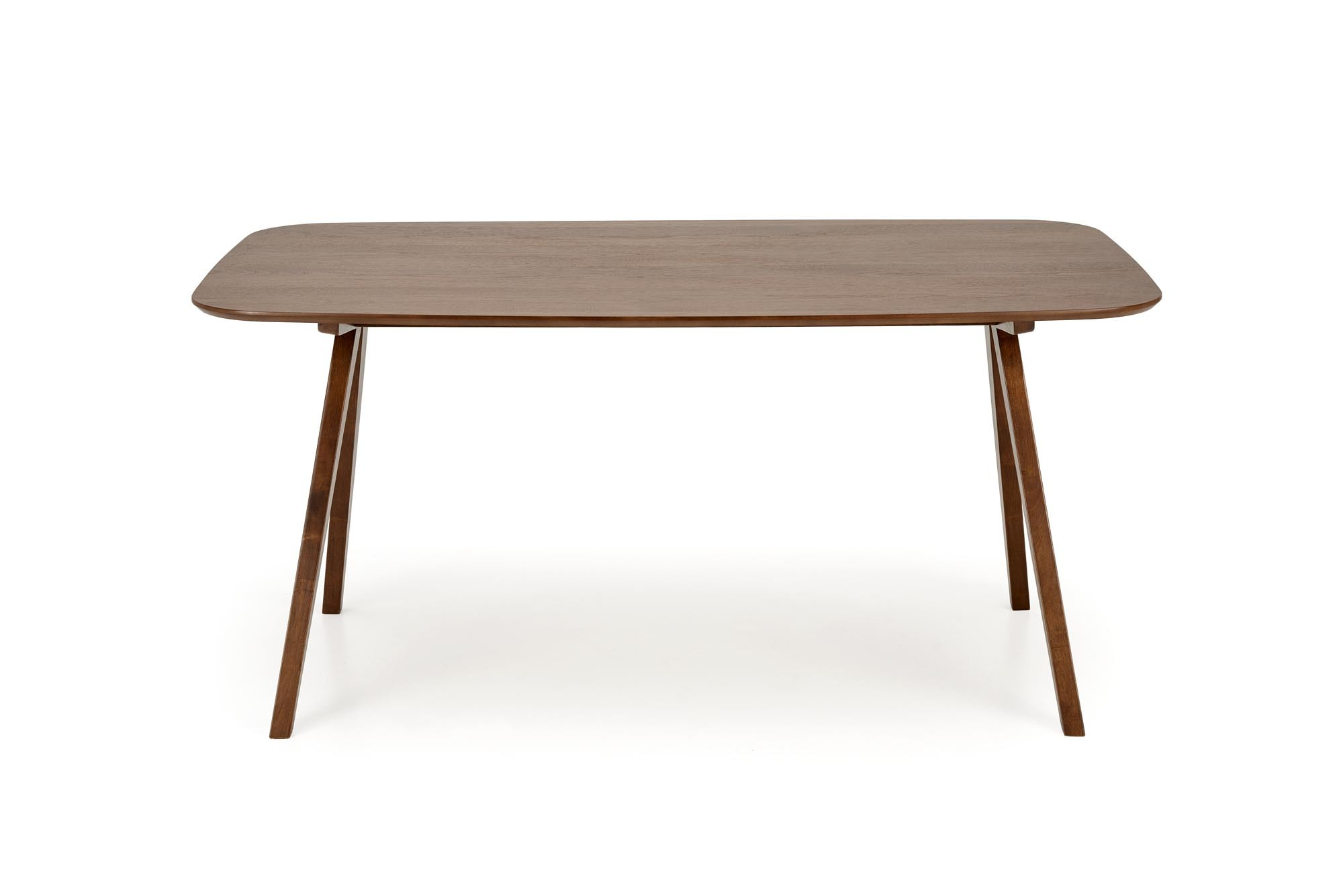 MIGUEL stół 160/90/75 cm, blat - orzechowy, noga - orzechowy