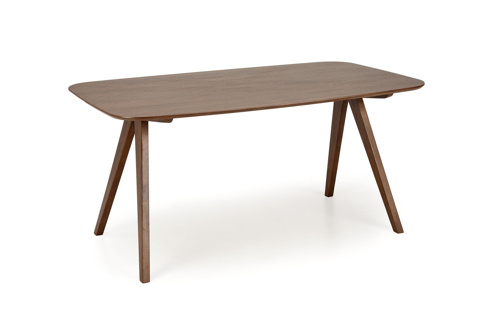 MIGUEL stół 160/90/75 cm, blat - orzechowy, noga - orzechowy