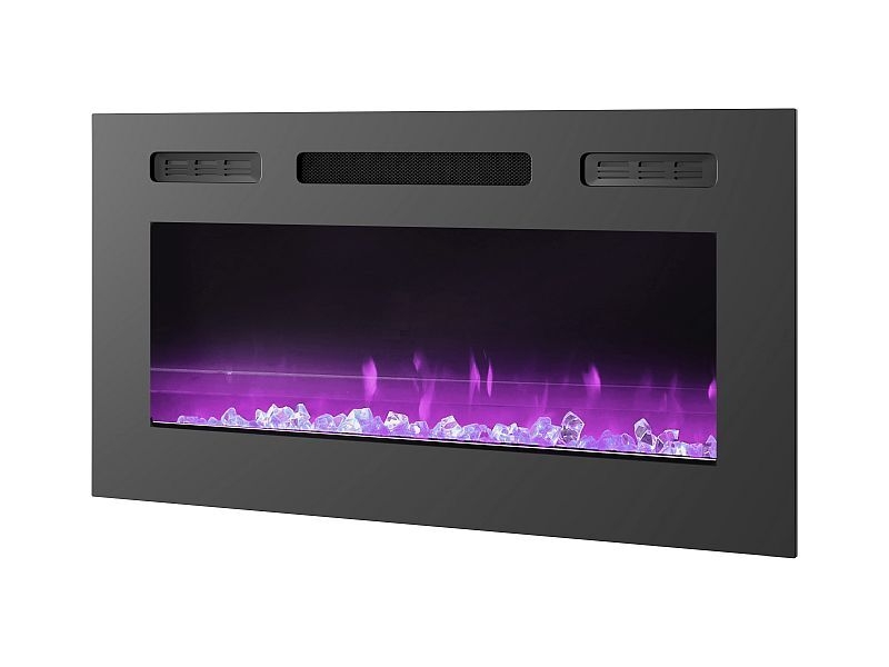 Kominek elektryczny IF-40FSB LED RGB czarny