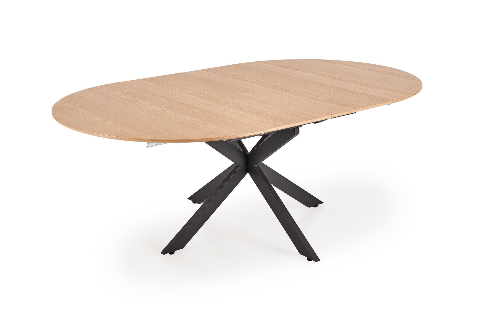 ACORD stół rozkładany 120-200/120/75 cm, naturalny / czarny