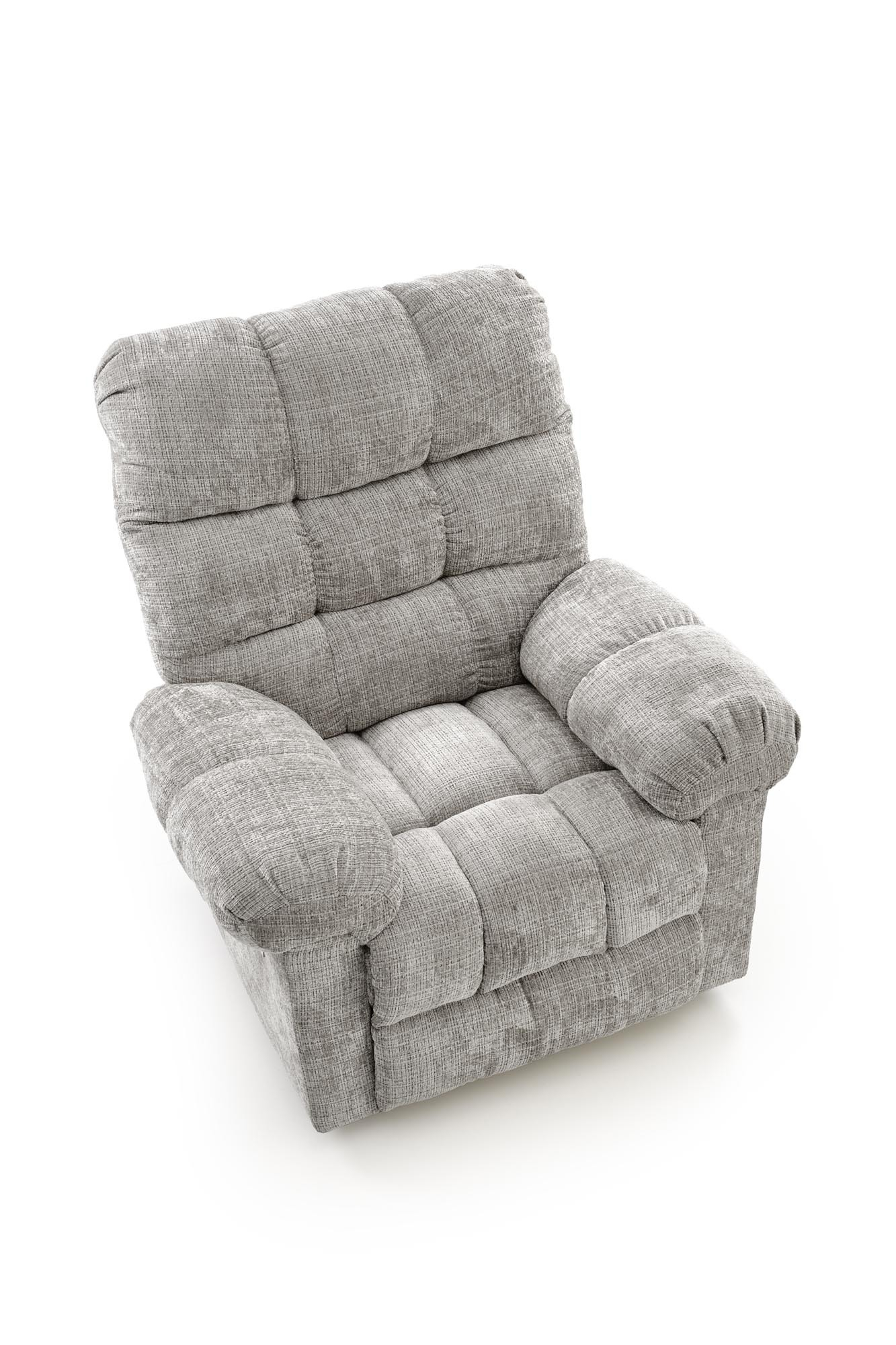 AMORE fotel wypoczynkowy popielaty