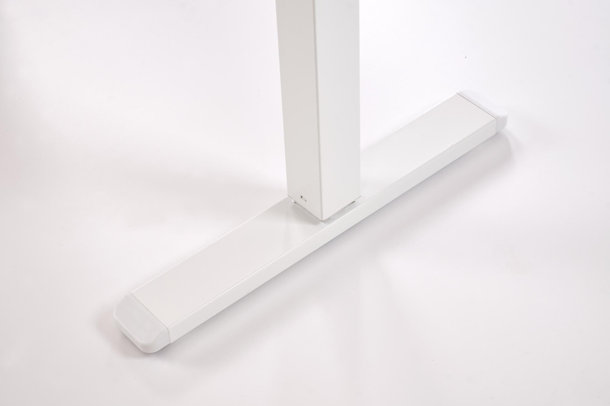 B54 biurko z funkcją regulacji wysokości, blat - czarny, stelaż - biały