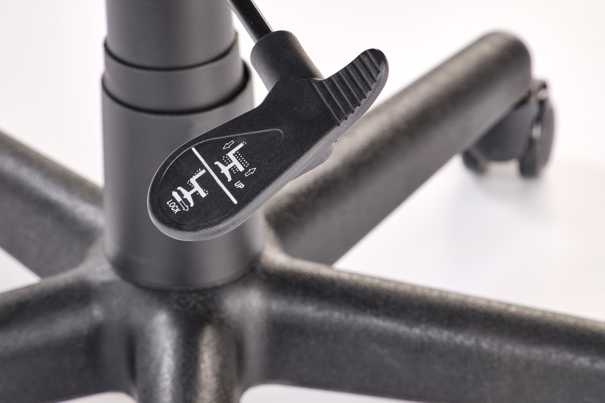 BJORN fotel obrotowy czarno-popielaty