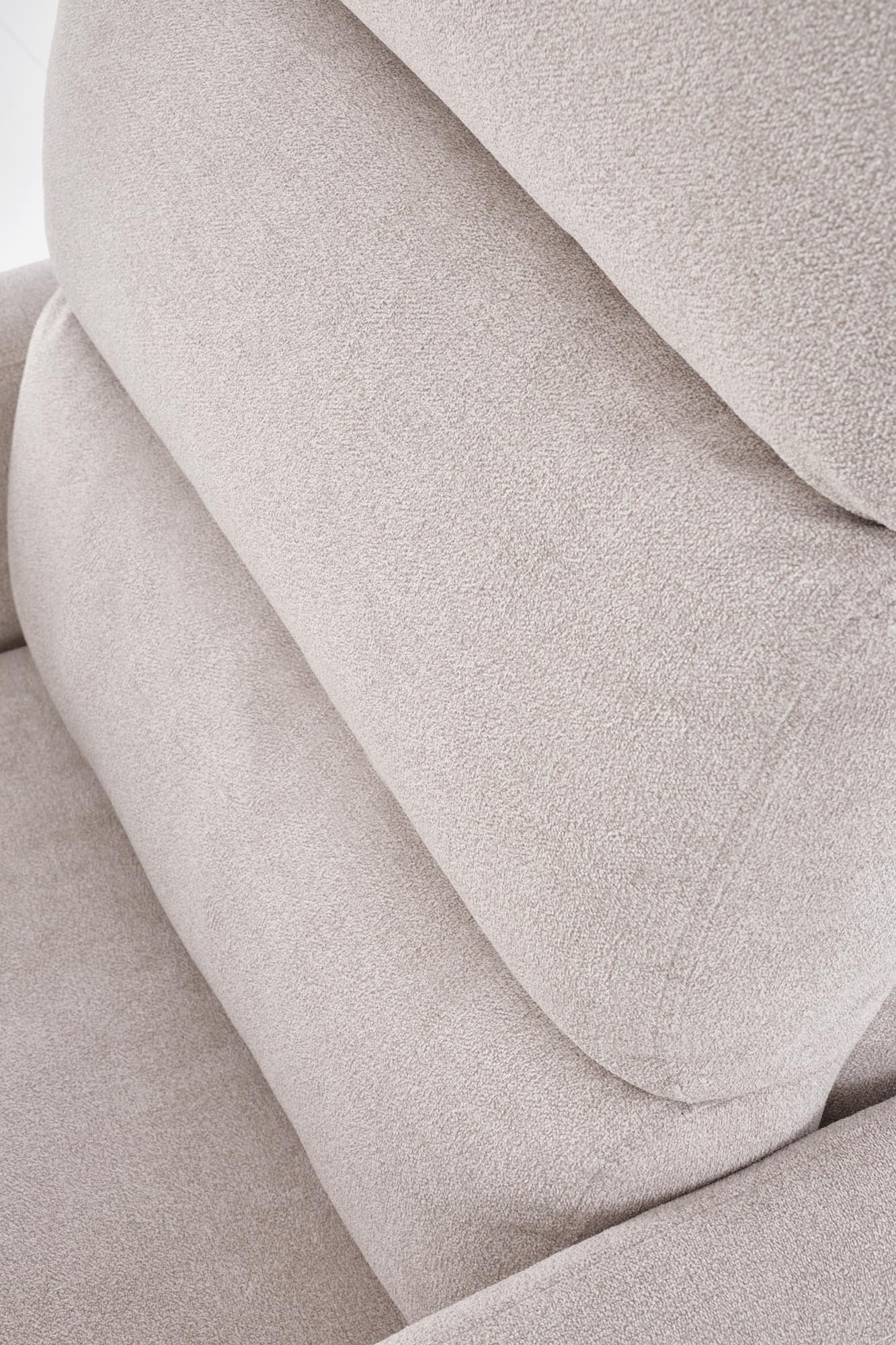 CARINIO fotel wypoczynkowy jasny beżowy