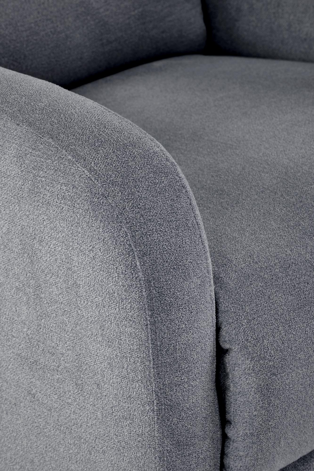 CARINIO fotel wypoczynkowy rozkładany/masaż popielaty