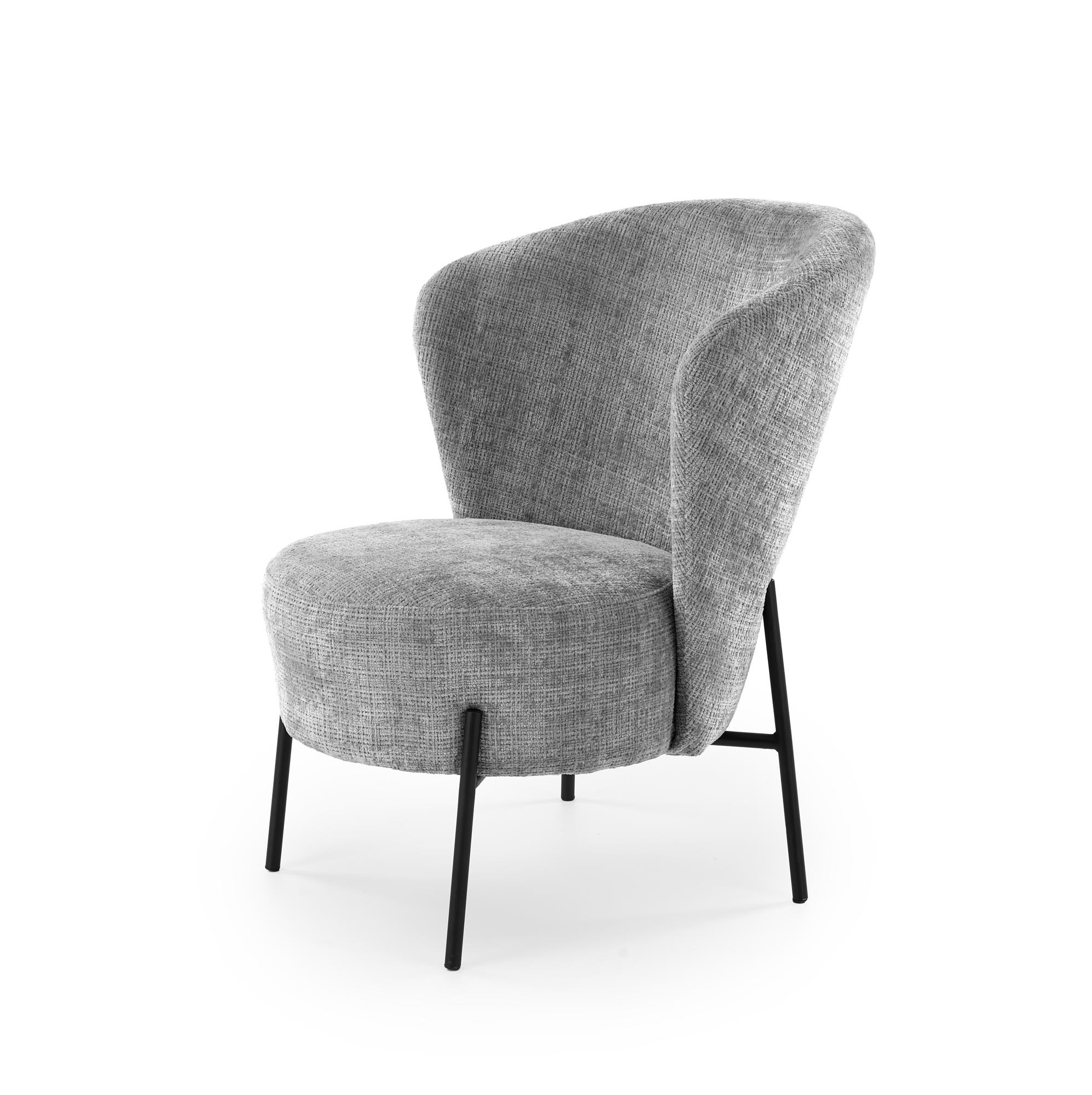 CEZAR fotel wypoczynkowy, popielaty