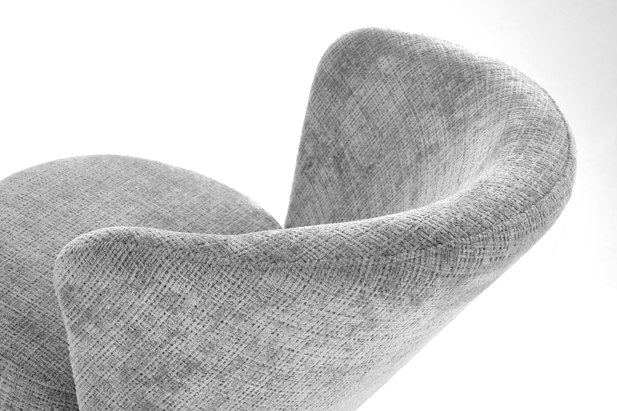 CEZAR fotel wypoczynkowy, popielaty