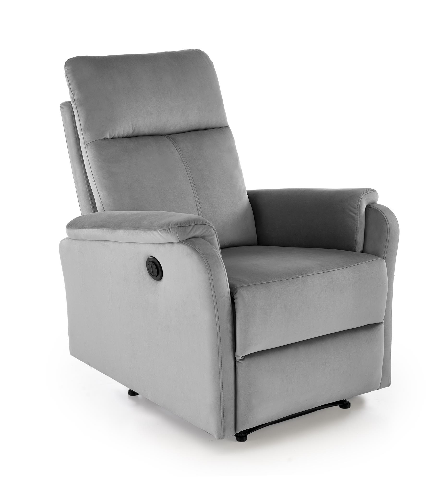 CROCUS fotel wypoczynkowy z funkcją elektrycznego rozkładania, popielaty