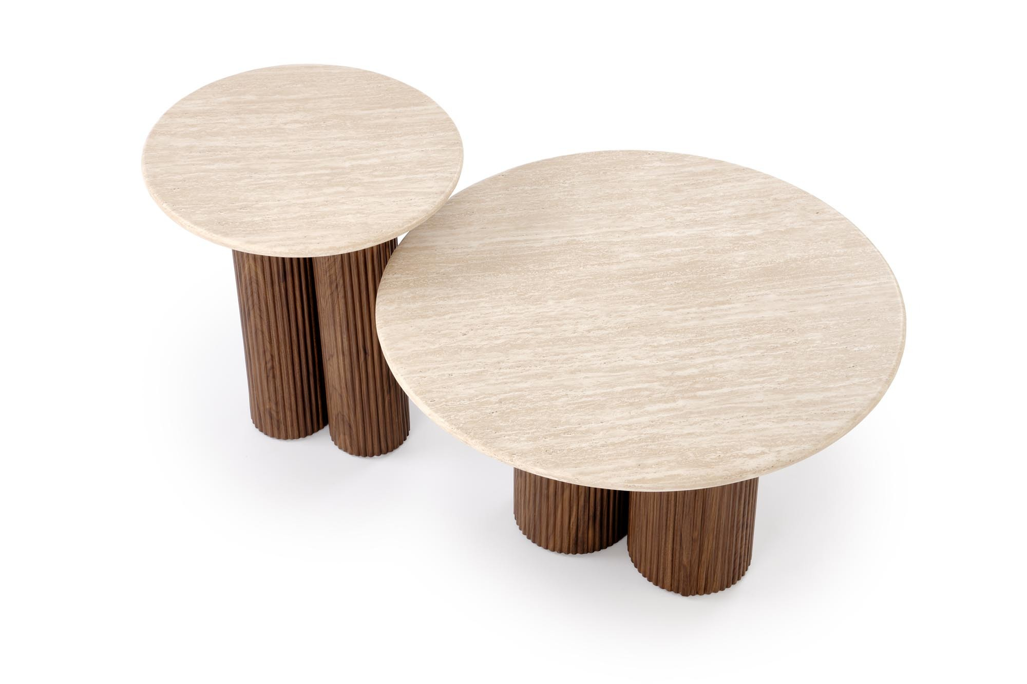 DOROTEA_S ława trawertyn / orzechowy