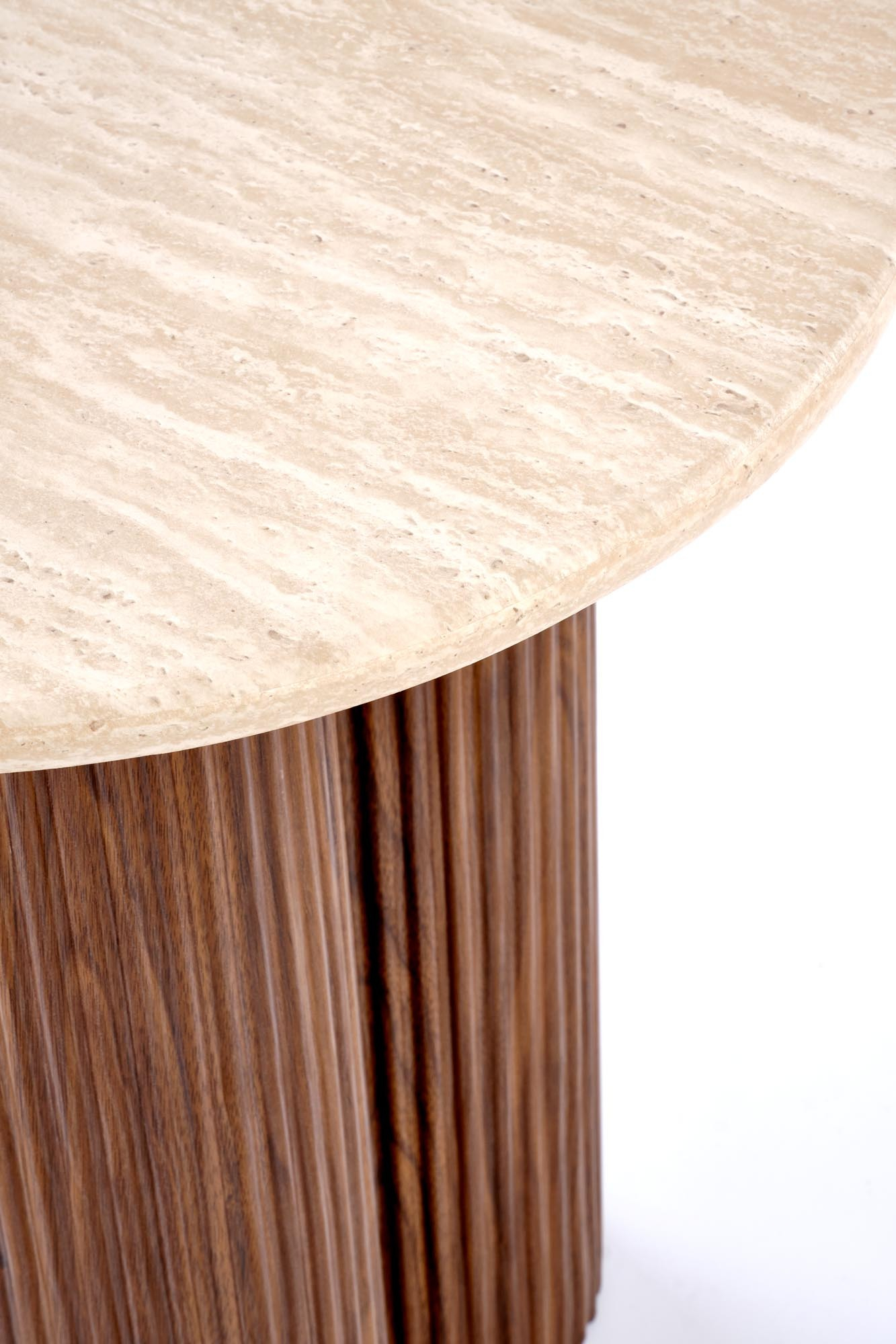 DOROTEA_S ława trawertyn / orzechowy