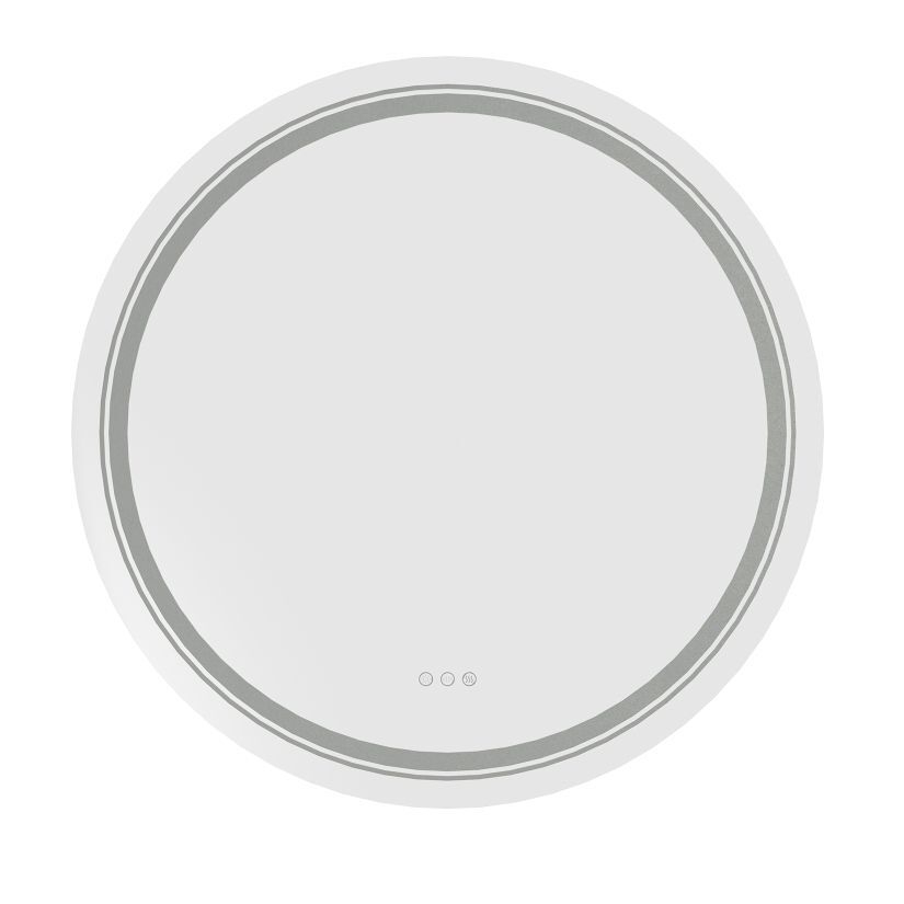 DOVER 60 lustro ścienne łazienkowe, srebrny