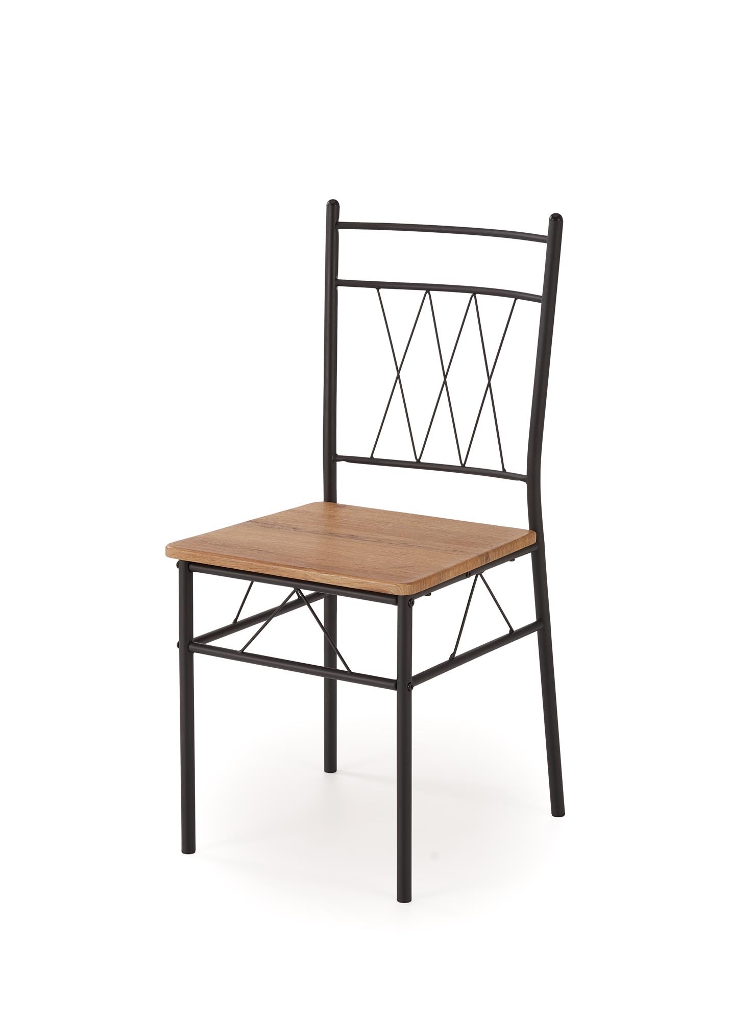 FAUST zestaw stół + 4 krzesła dąb naturalny / czarny