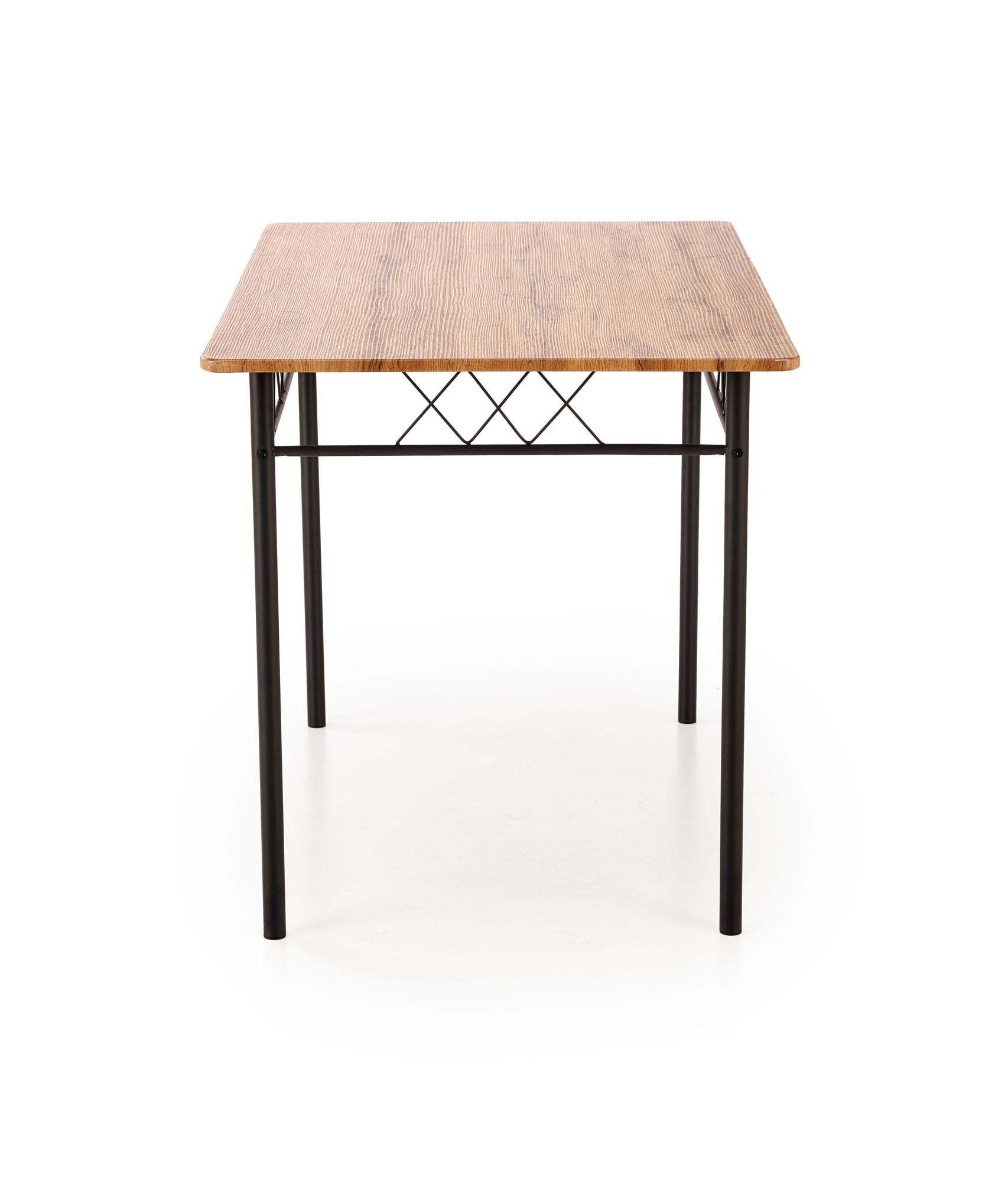 FAUST zestaw stół + 4 krzesła dąb naturalny / czarny