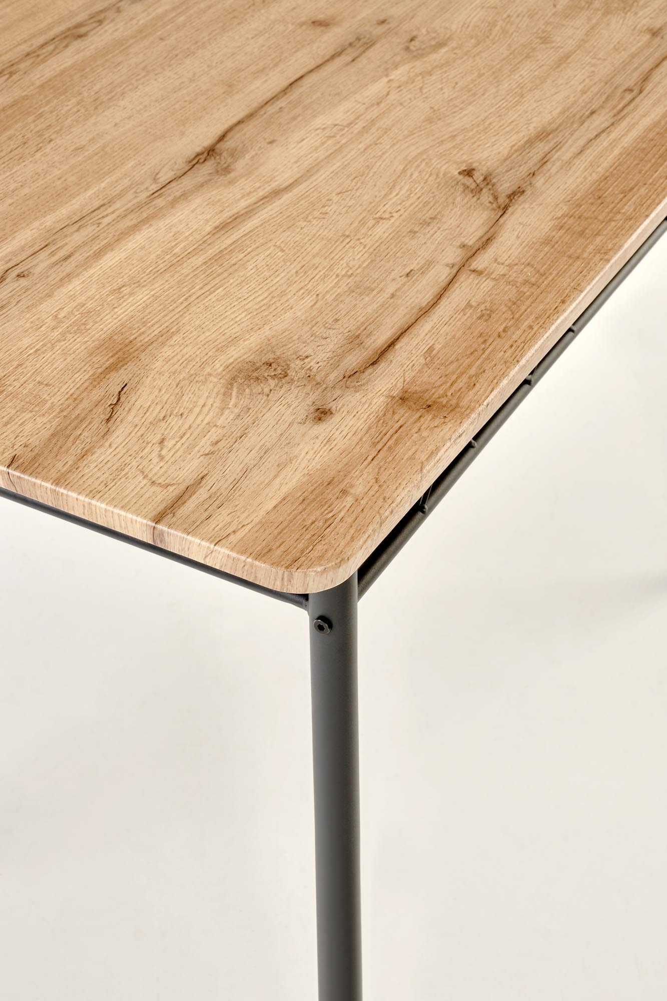 FAUST zestaw stół + 4 krzesła dąb naturalny / czarny