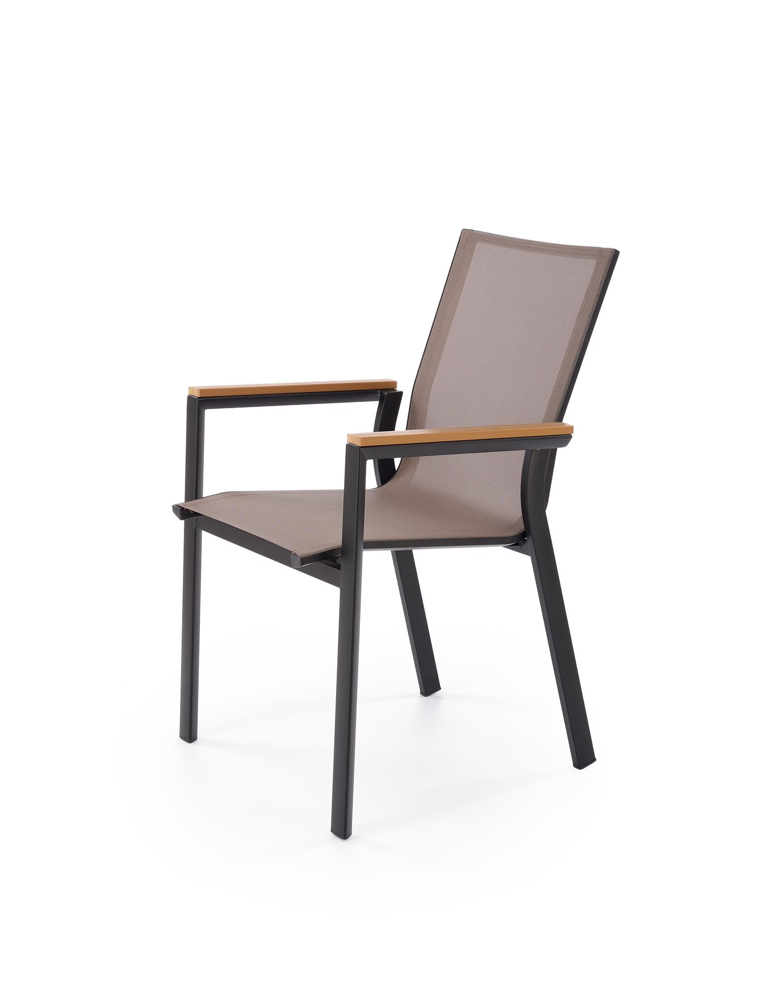 FIERRO krzesło, czarny / popielaty / brązowy