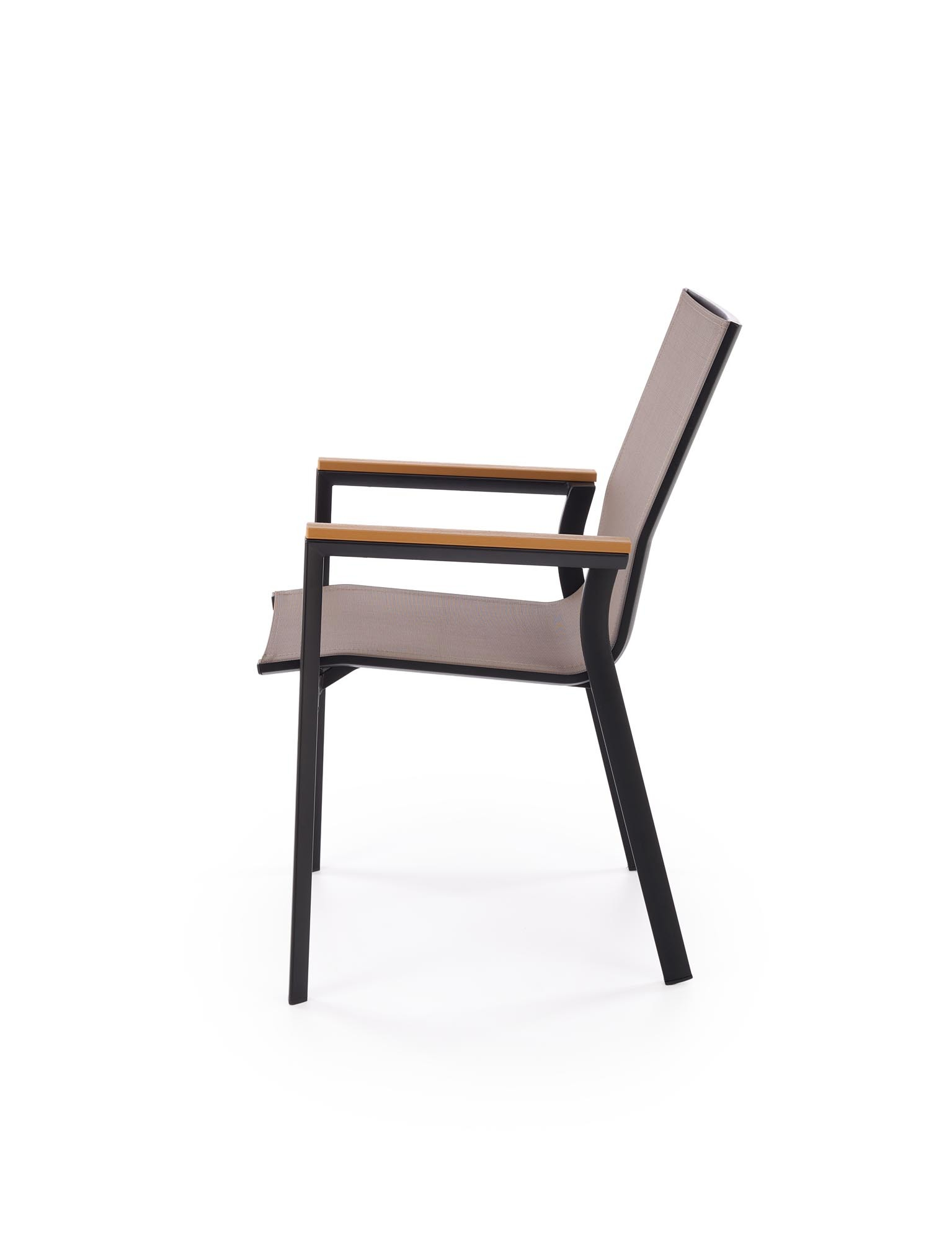 FIERRO krzesło, czarny / popielaty / brązowy