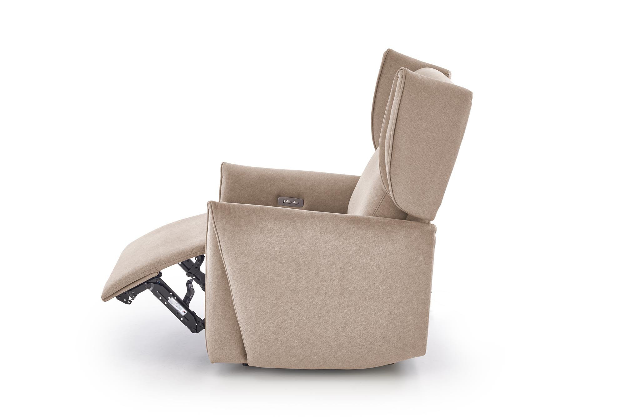 GELATO fotel wypoczynkowy z elektryczną funkcją rozkładania beżowy