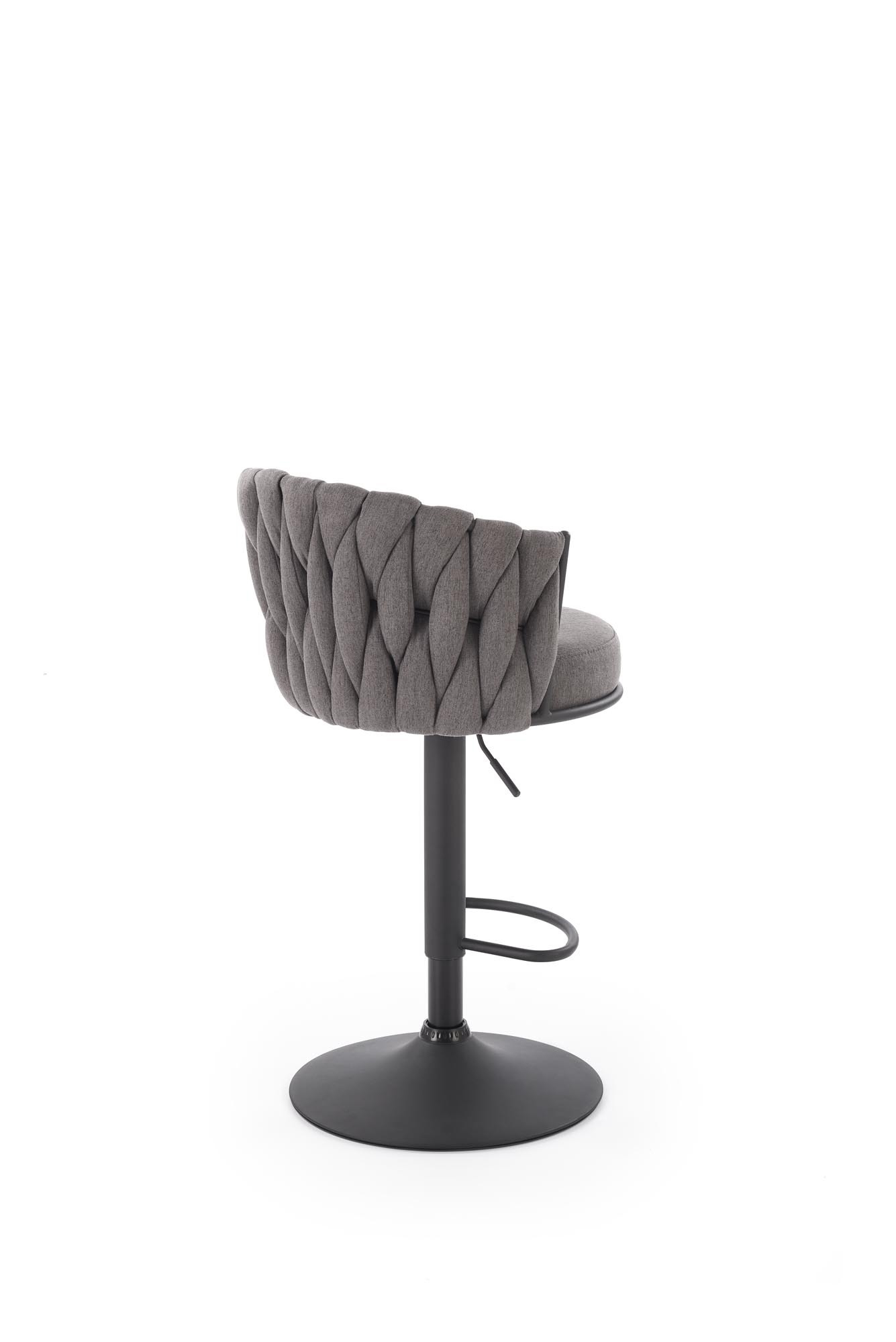 H125 hoker, nogi - czarny, siedzisko - popielaty