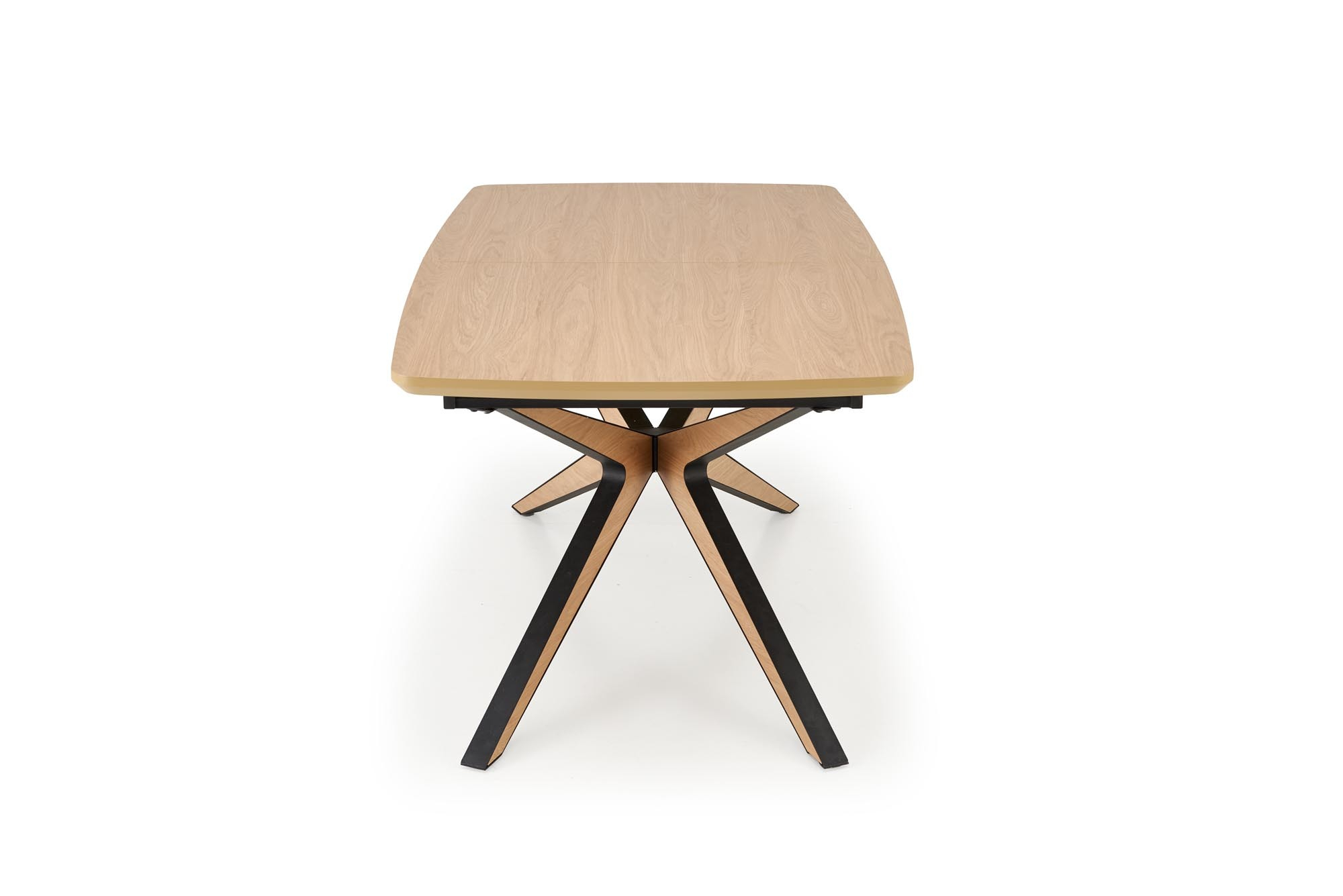 JAMES stół rozkładany 160-220/90/76 cm, naturalny / czarny