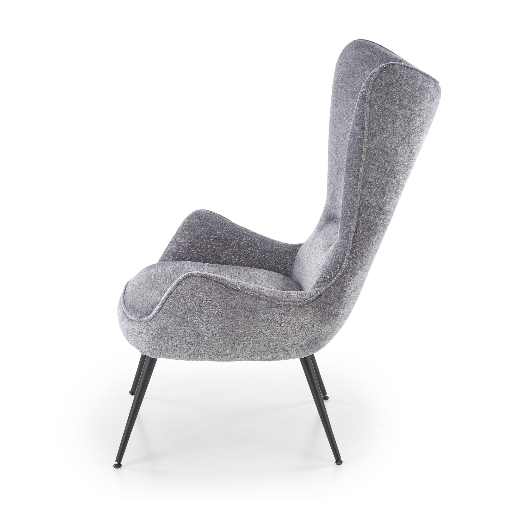 JUKON fotel wypoczynkowy popielaty