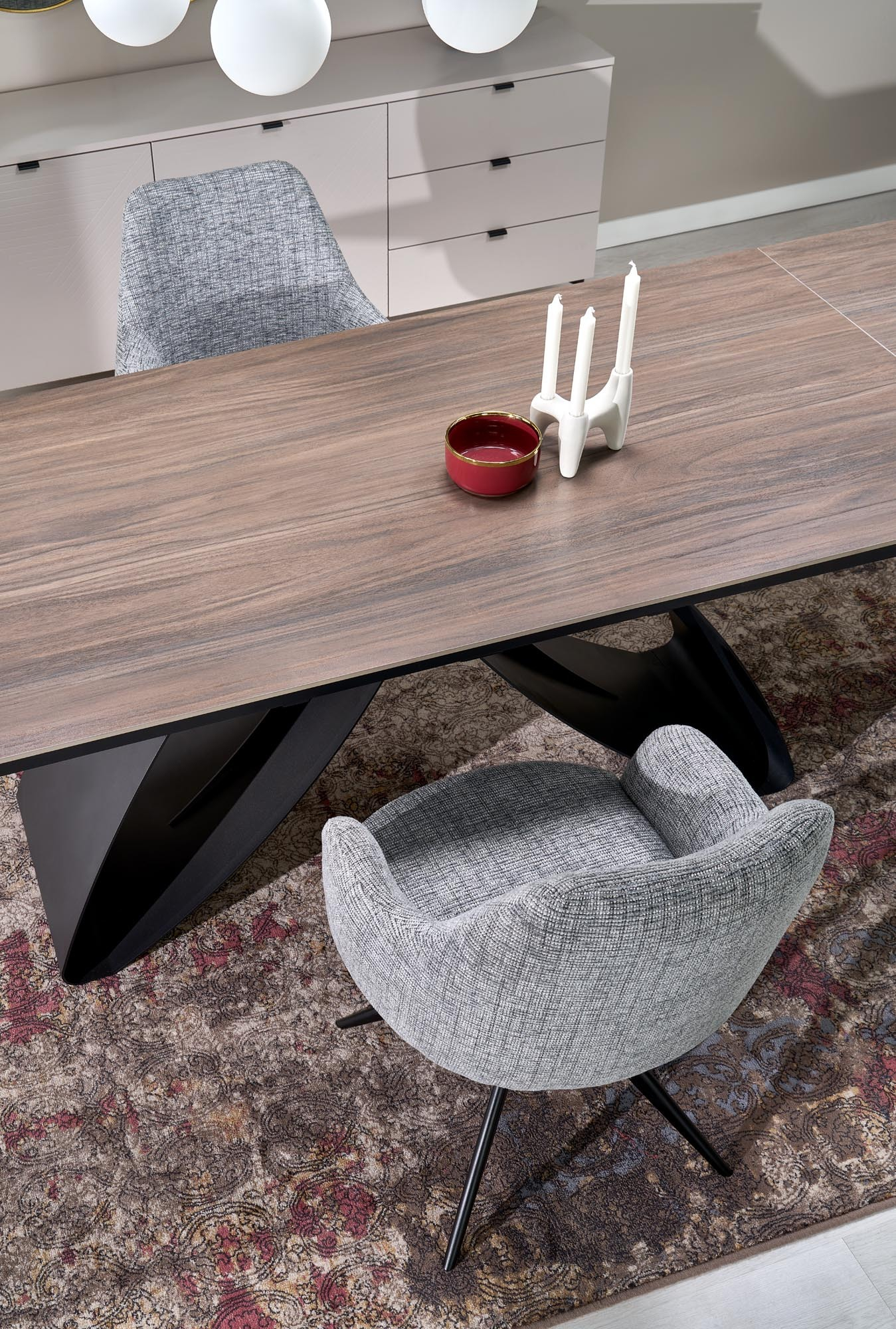 K564 krzesło popielaty obrotowe