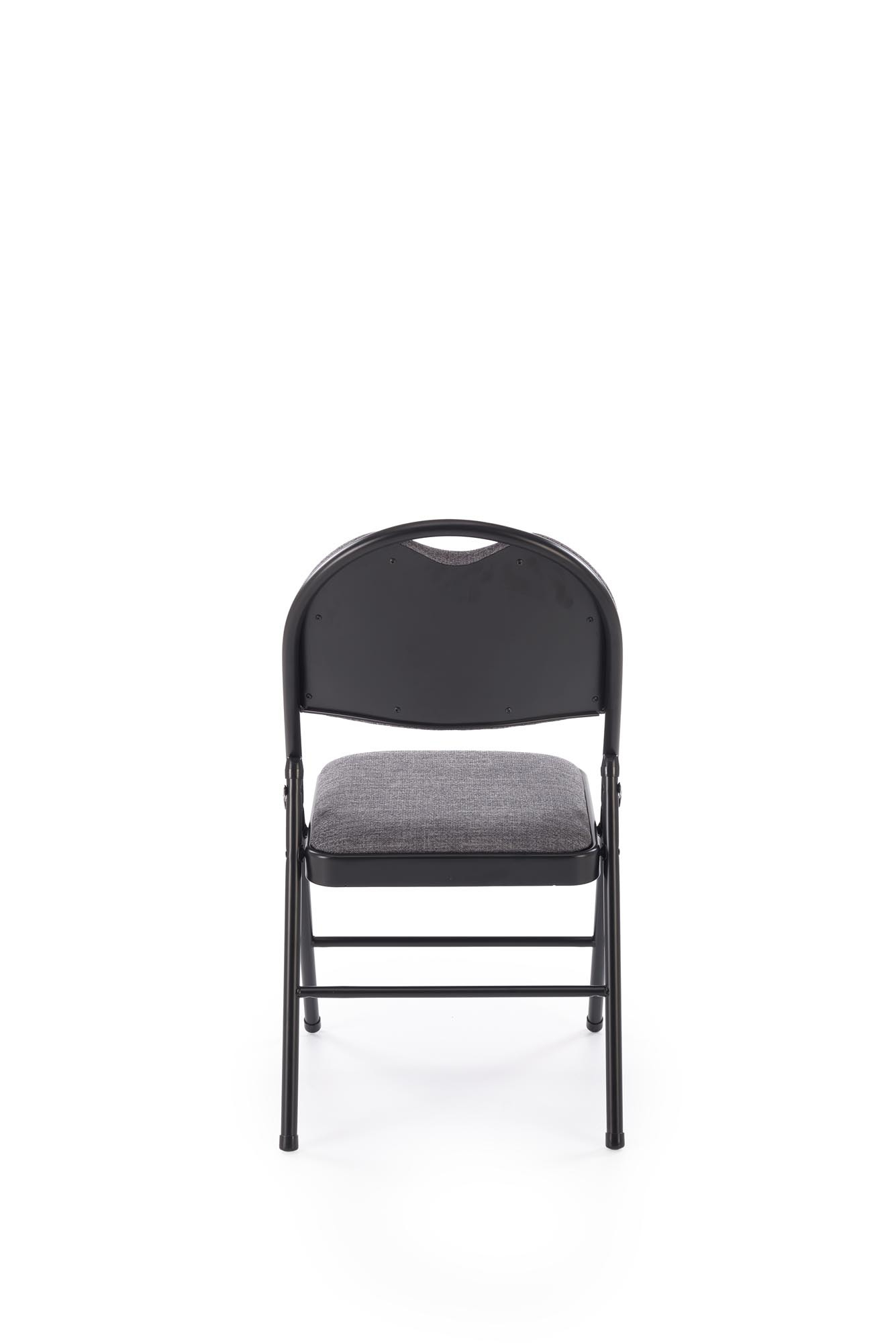 K566 krzesło składane, czarny / popiel