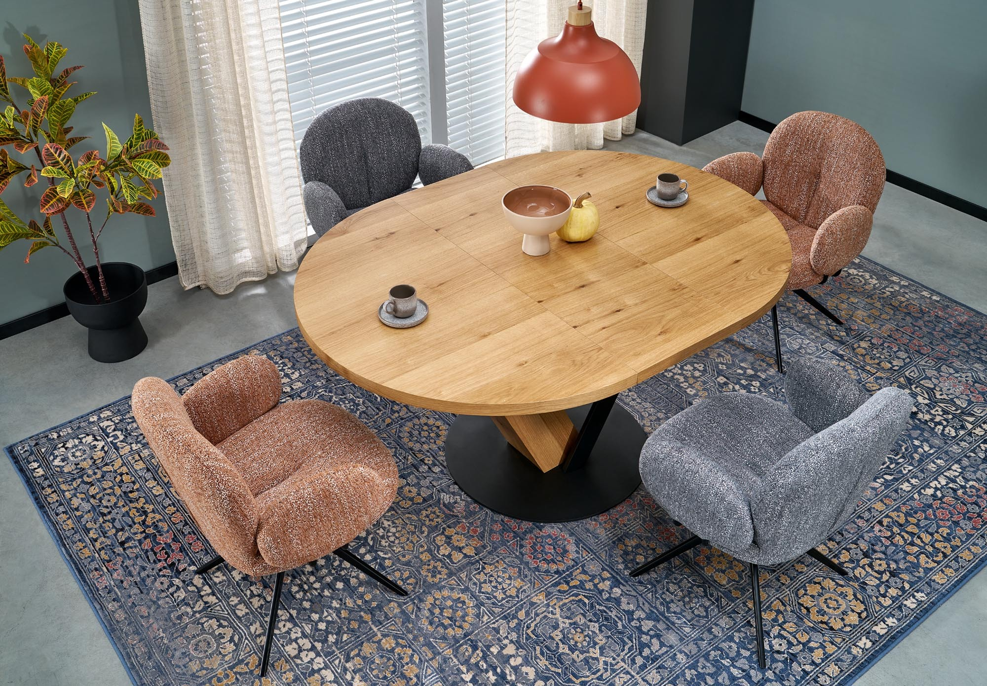 K568 krzesło obrotowe popielaty