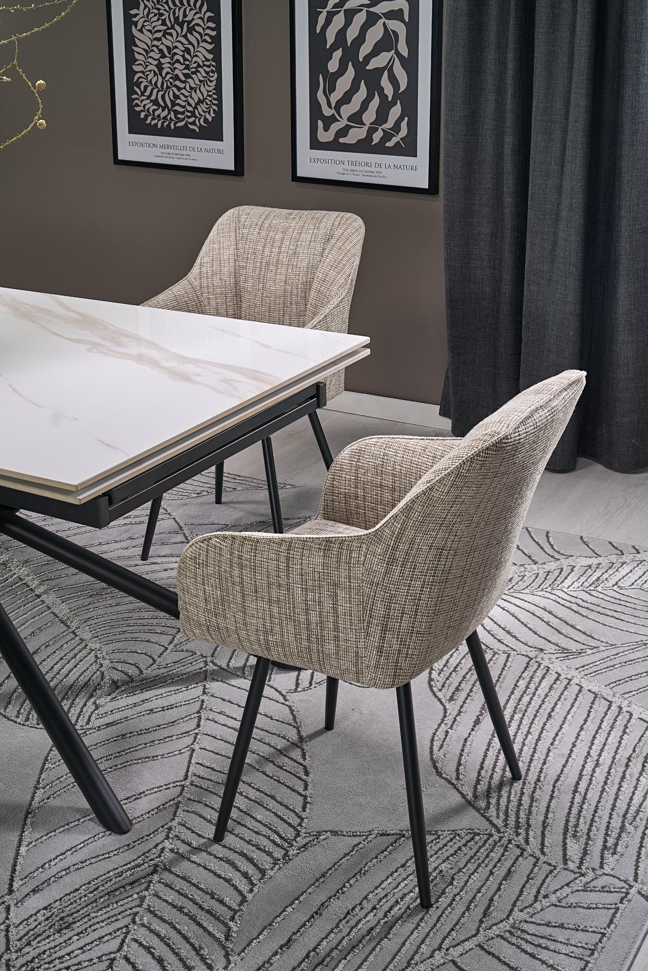 K576 krzesło obrotowe kolor beżowy