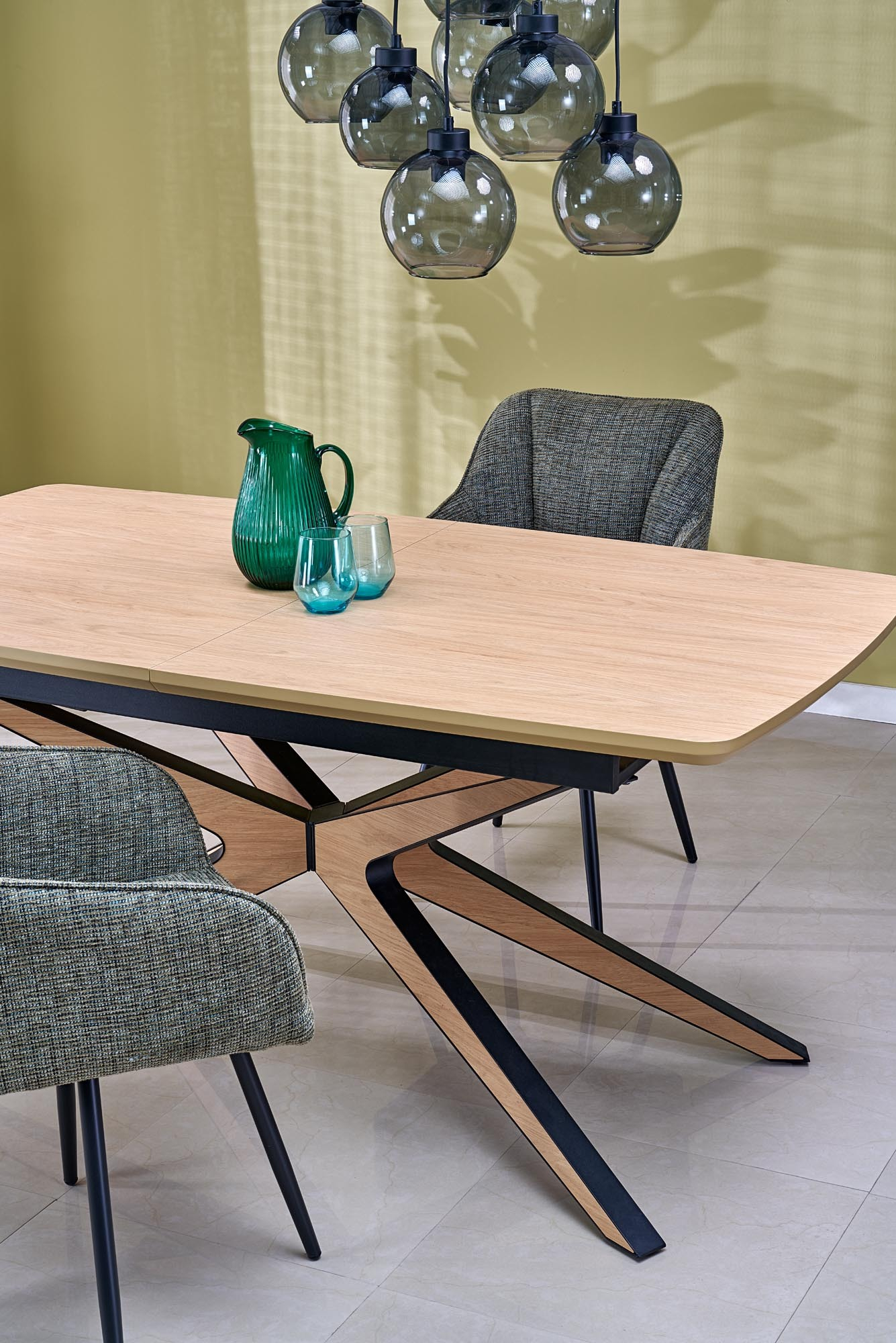 K576 krzesło z funkcją obrotu kolor oliwkowy