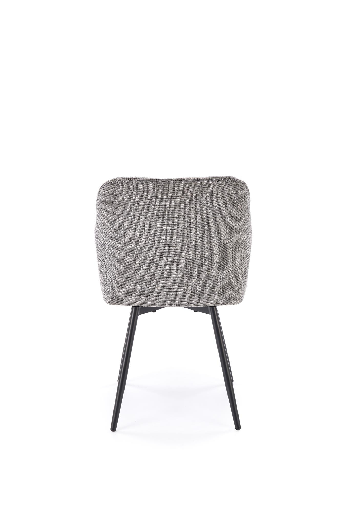 K576 krzesło z funkcją obrotu kolor popielaty