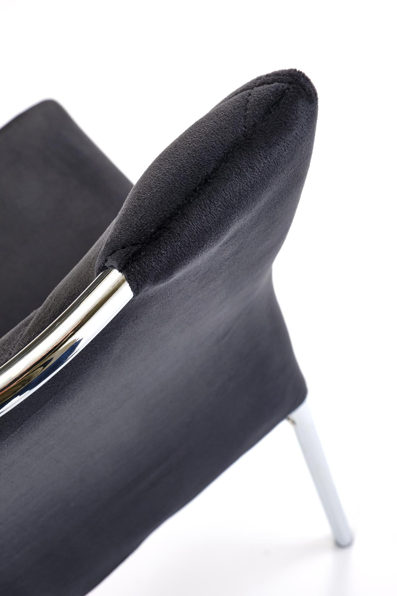 K578 krzesło kolor czarny / srebrny