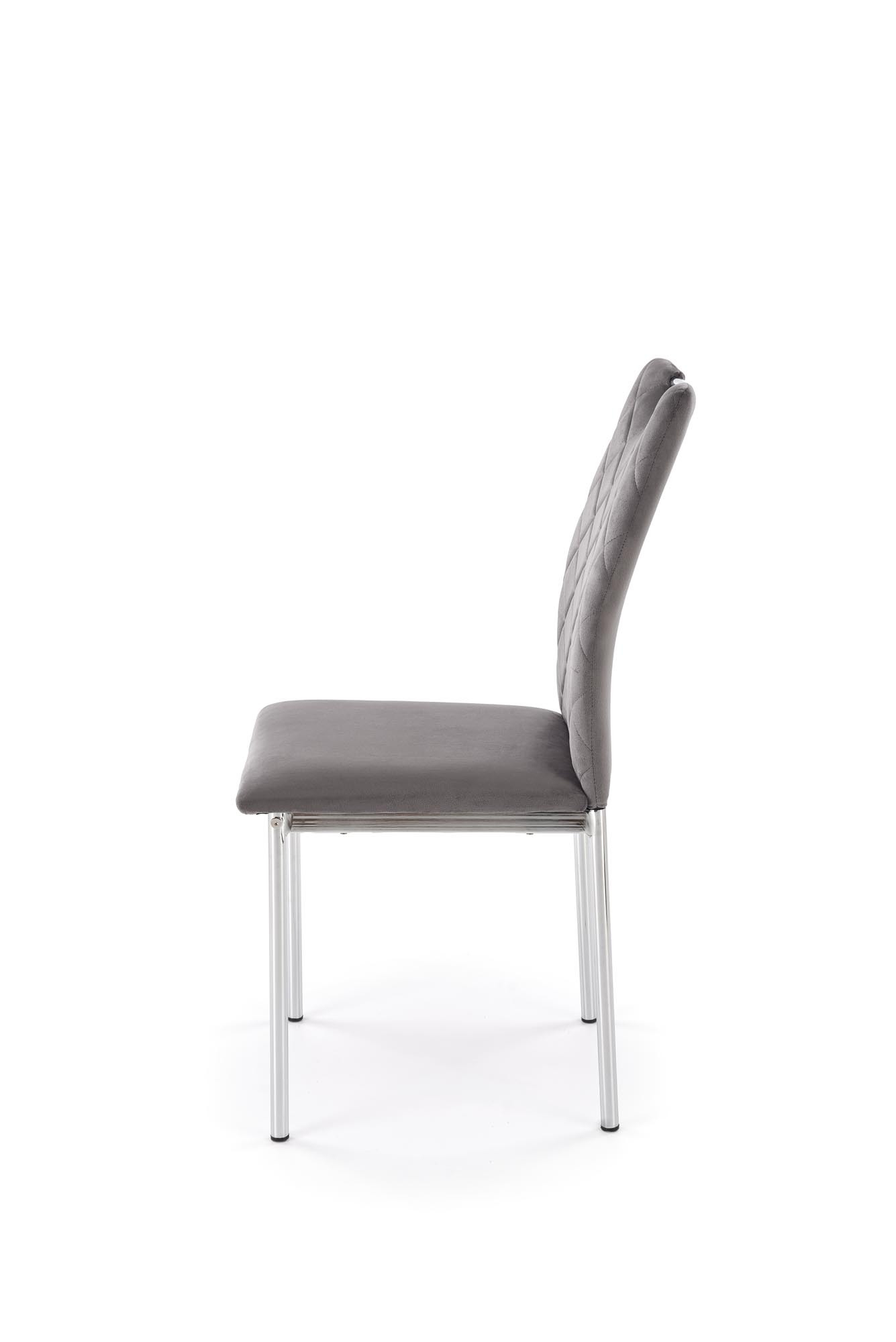 K578 krzesło kolor popielaty / srebrny