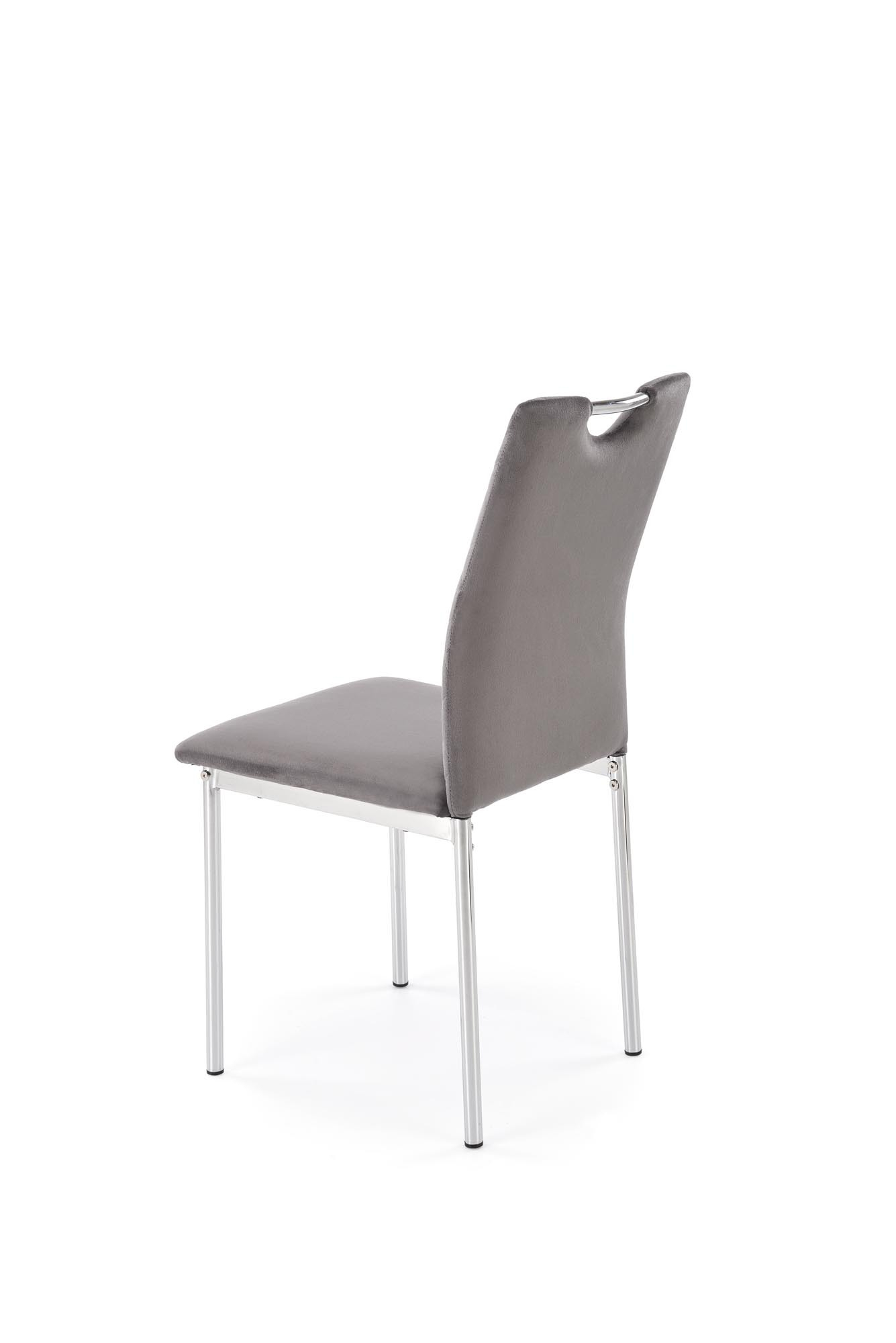 K578 krzesło kolor popielaty / srebrny