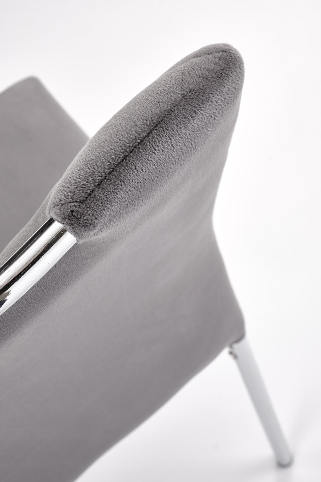 K578 krzesło kolor popielaty / srebrny