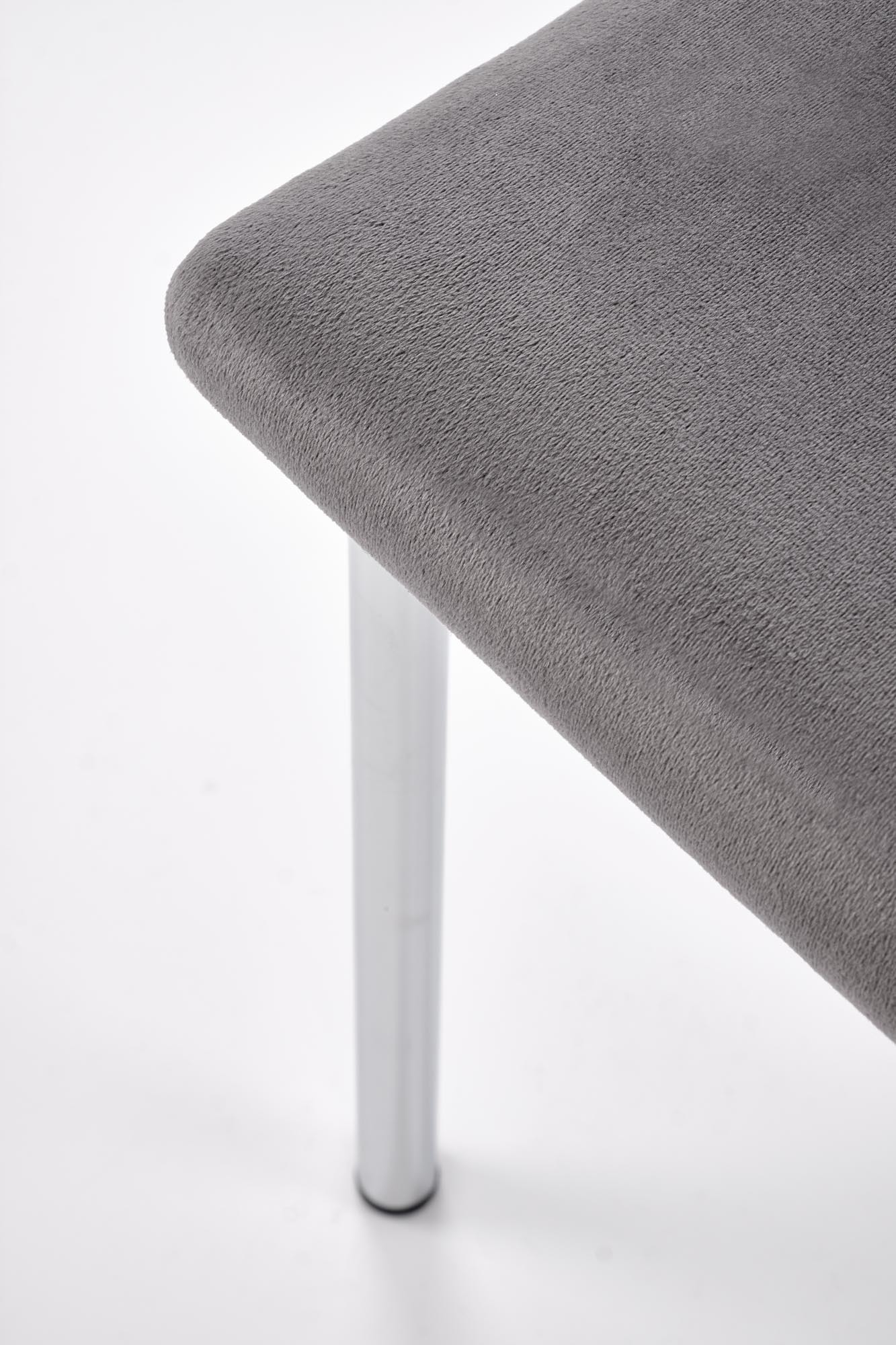 K578 krzesło kolor popielaty / srebrny