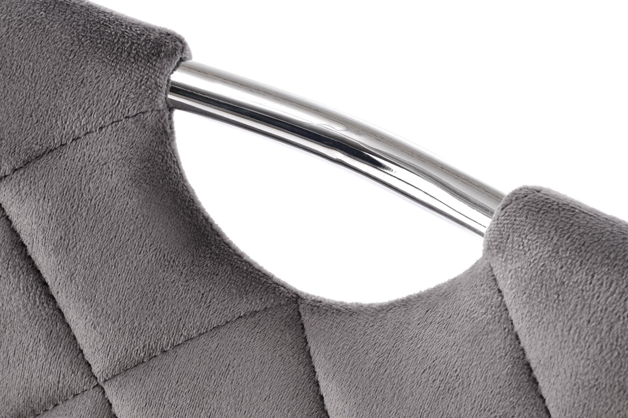 K578 krzesło kolor popielaty / srebrny