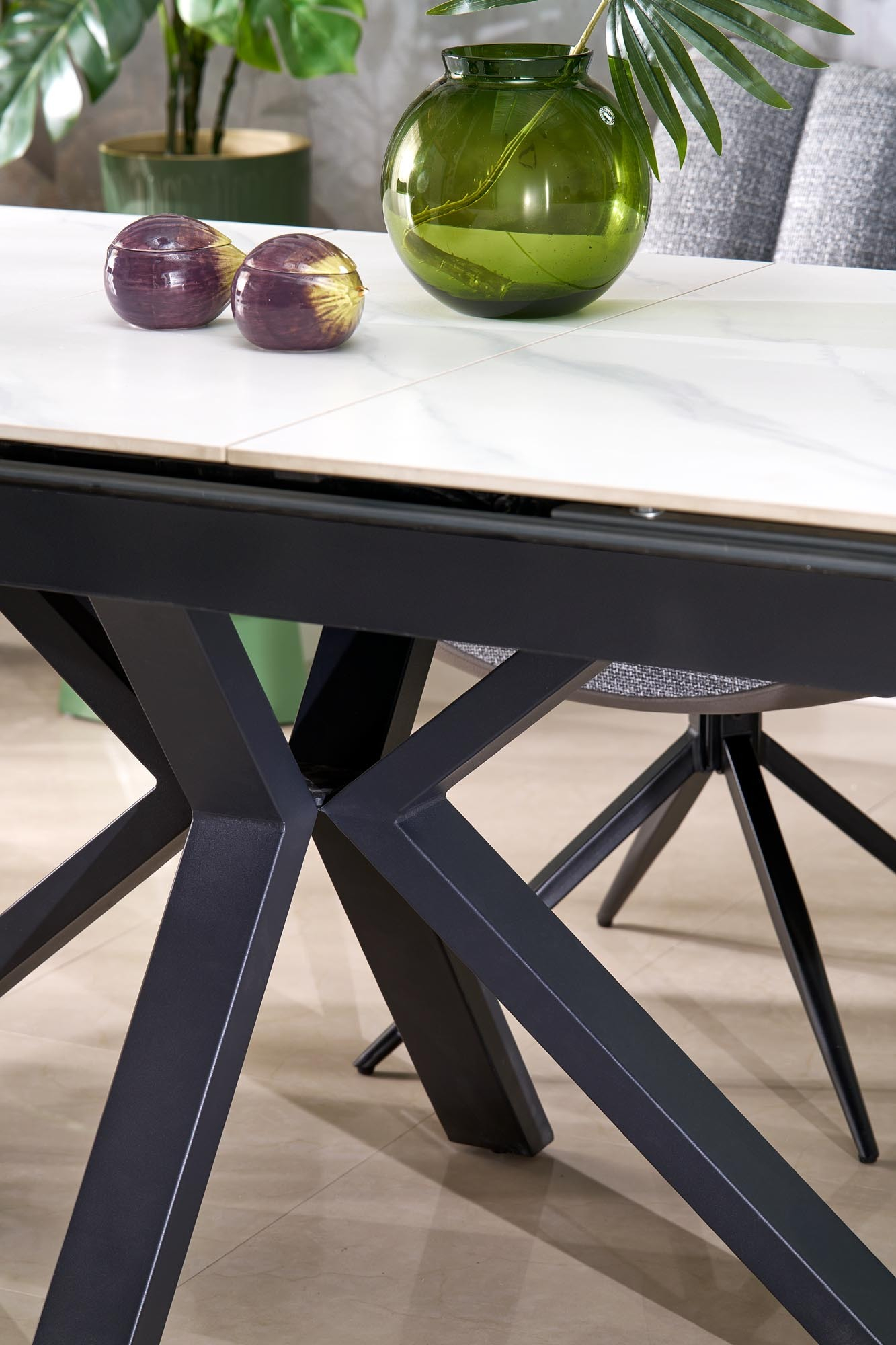 K579 krzesło z funkcją obrotu kolor popielaty