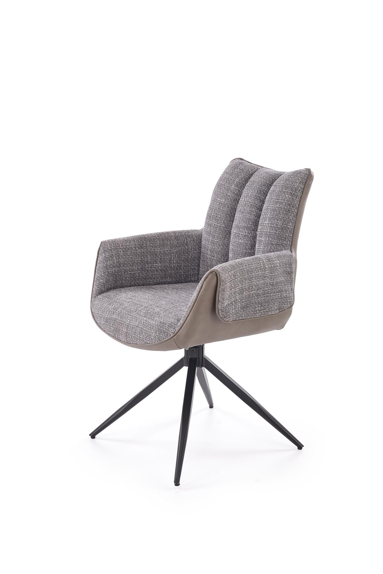 K579 krzesło z funkcją obrotu kolor popielaty