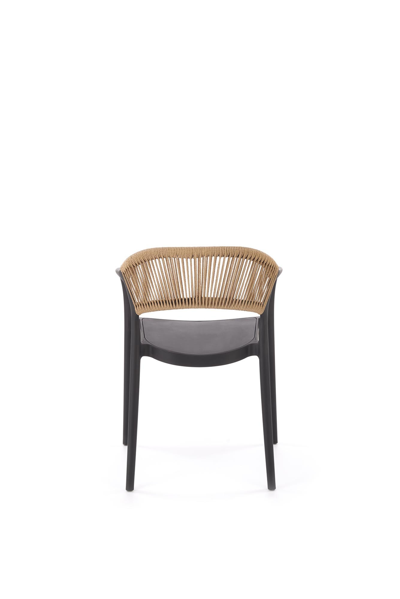 K582 krzesło kolor czarny / naturalny