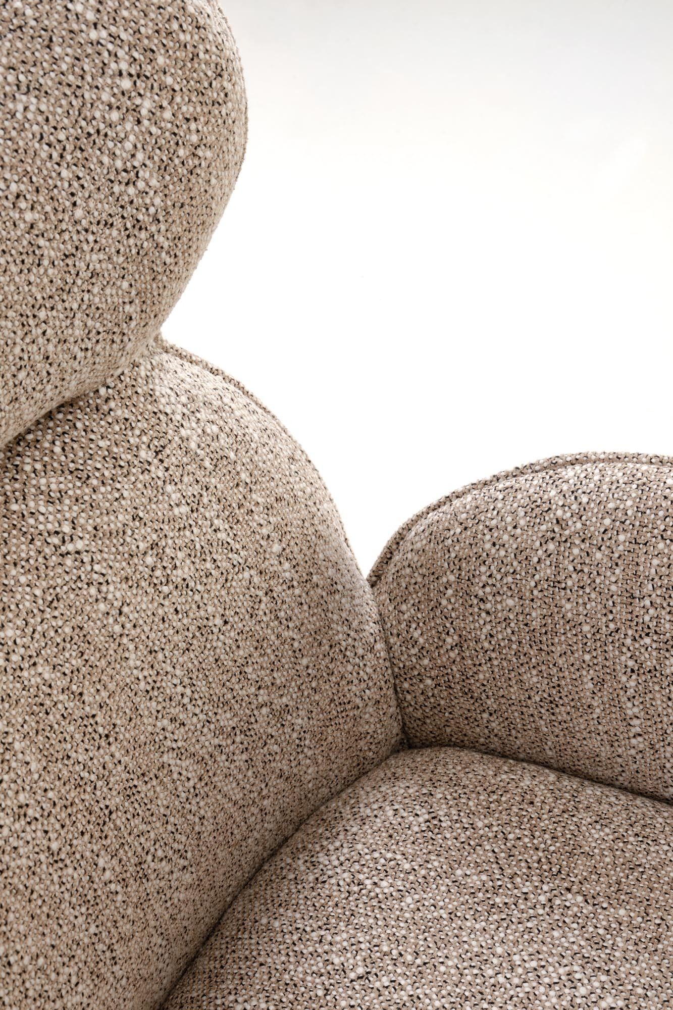 K585 krzesło z funkcją obrotu kolor ciemny beżowy / jasny orzech