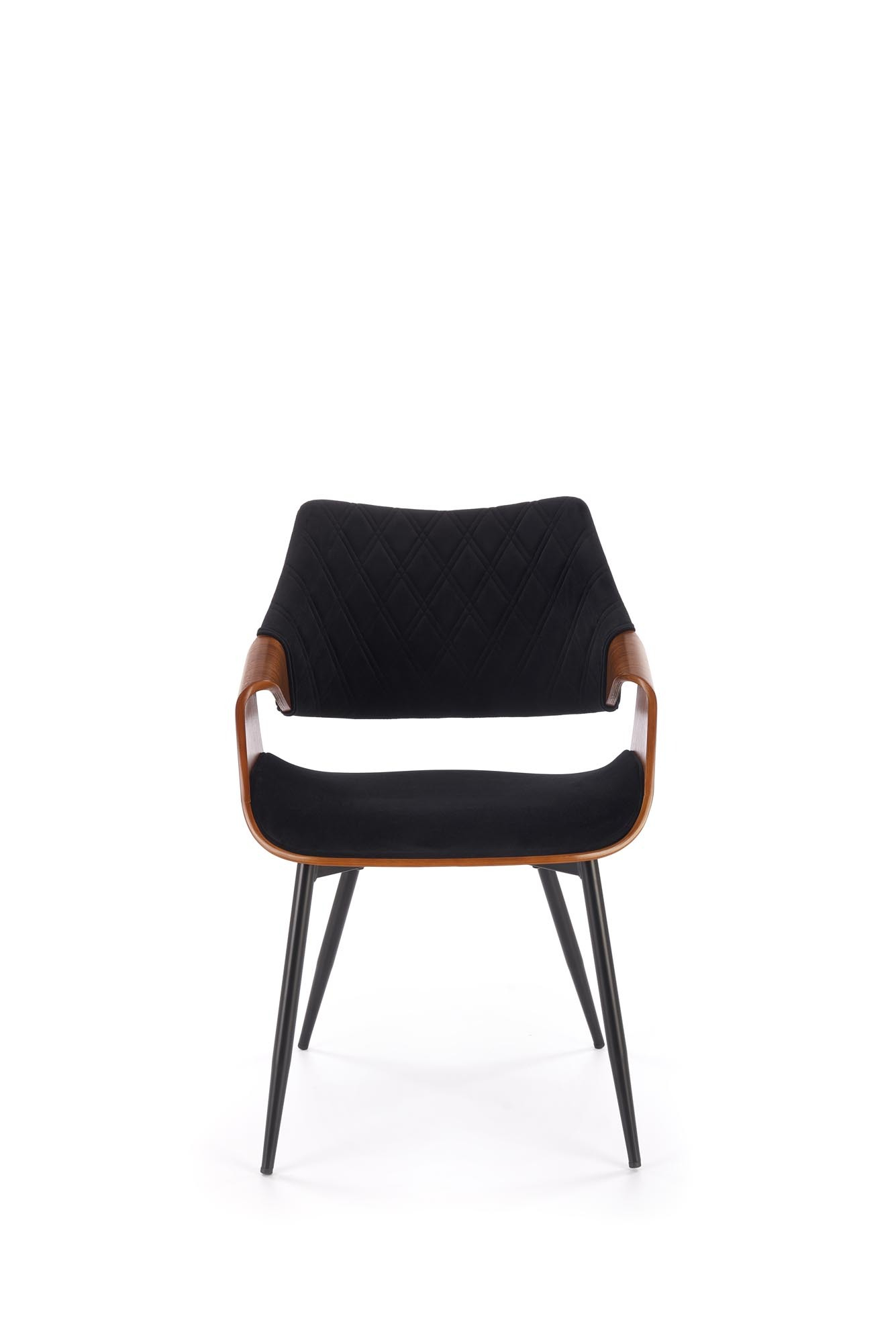 K586 krzesło kolor orzechowy / czarny