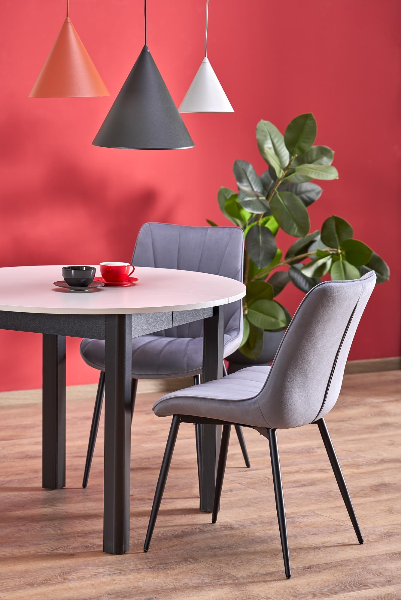 K589 krzesło kolor popielaty