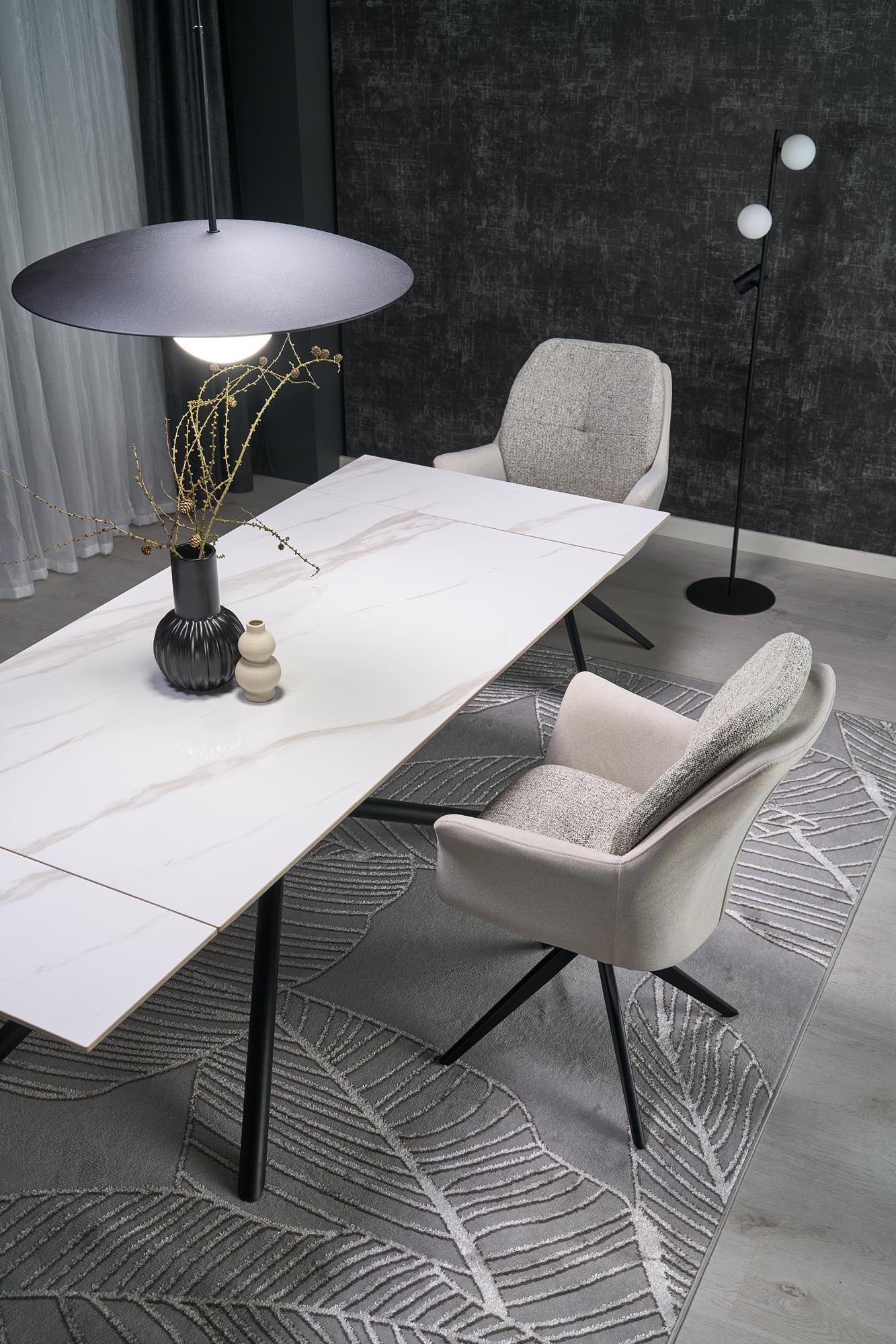 K591 krzesło obrotowe kolor jasny popiel