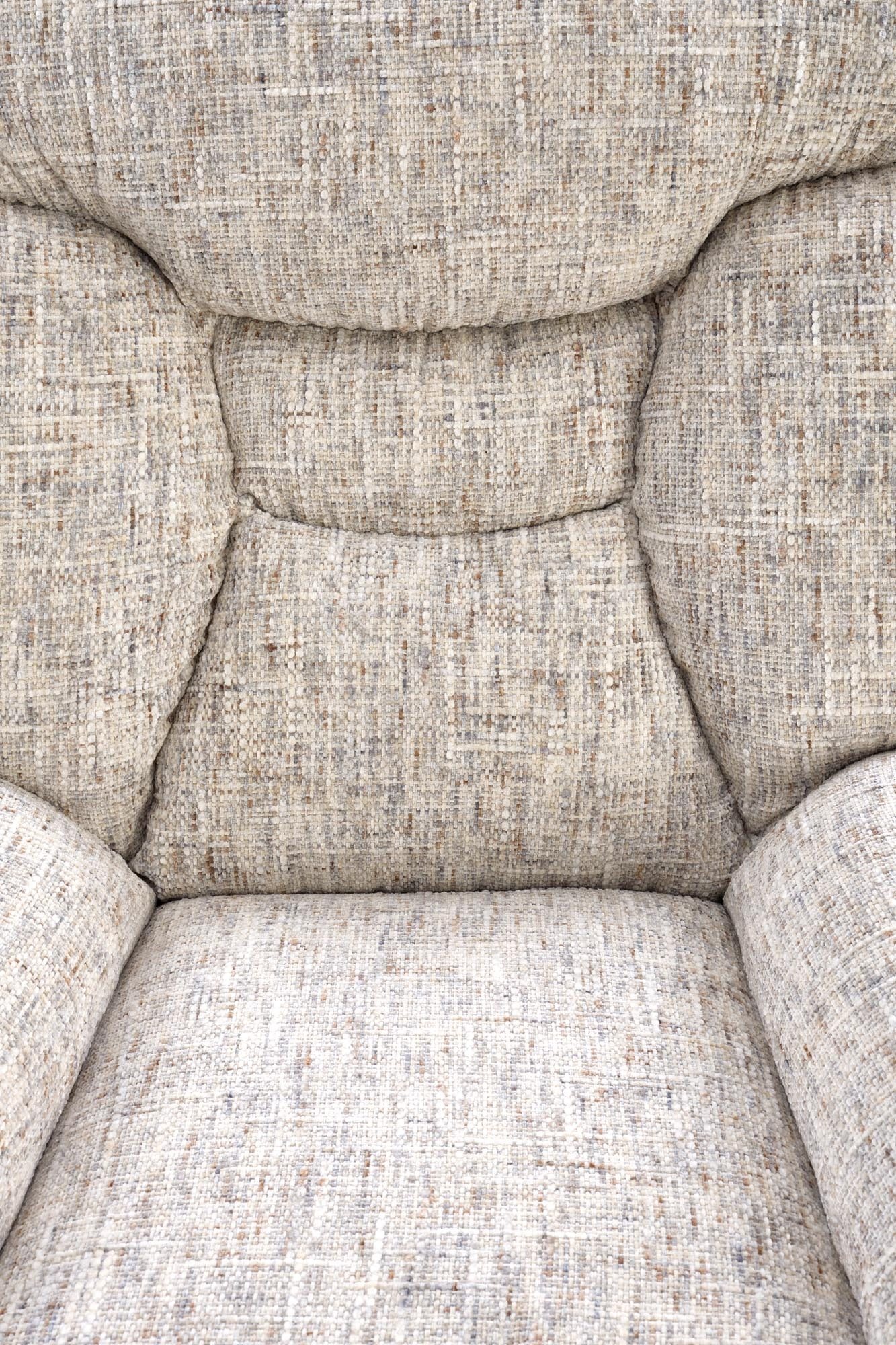 KRONOS fotel z podnóżkiem, beżowy / wielobarwny