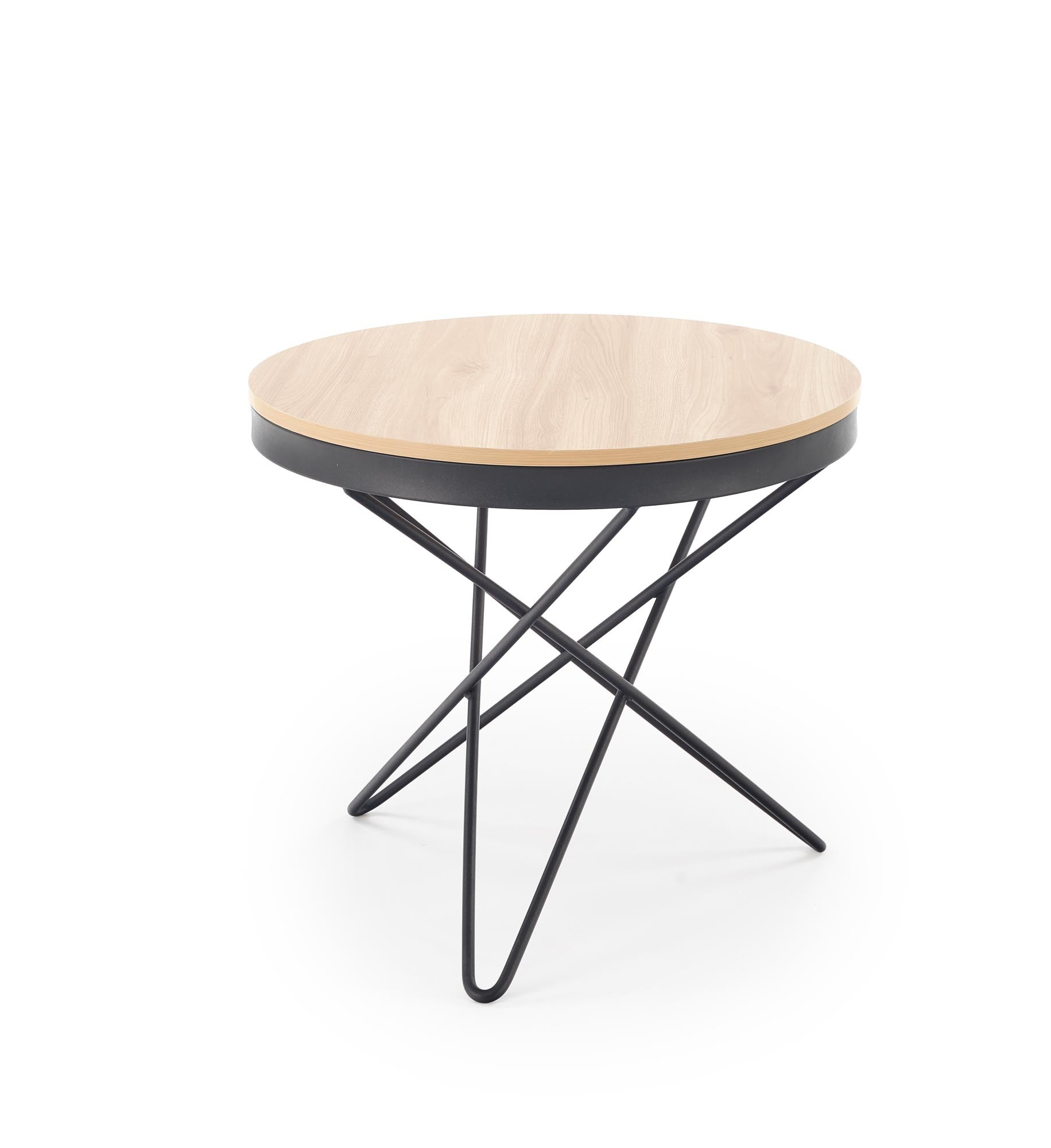 LEILA ława, naturalny / czarny