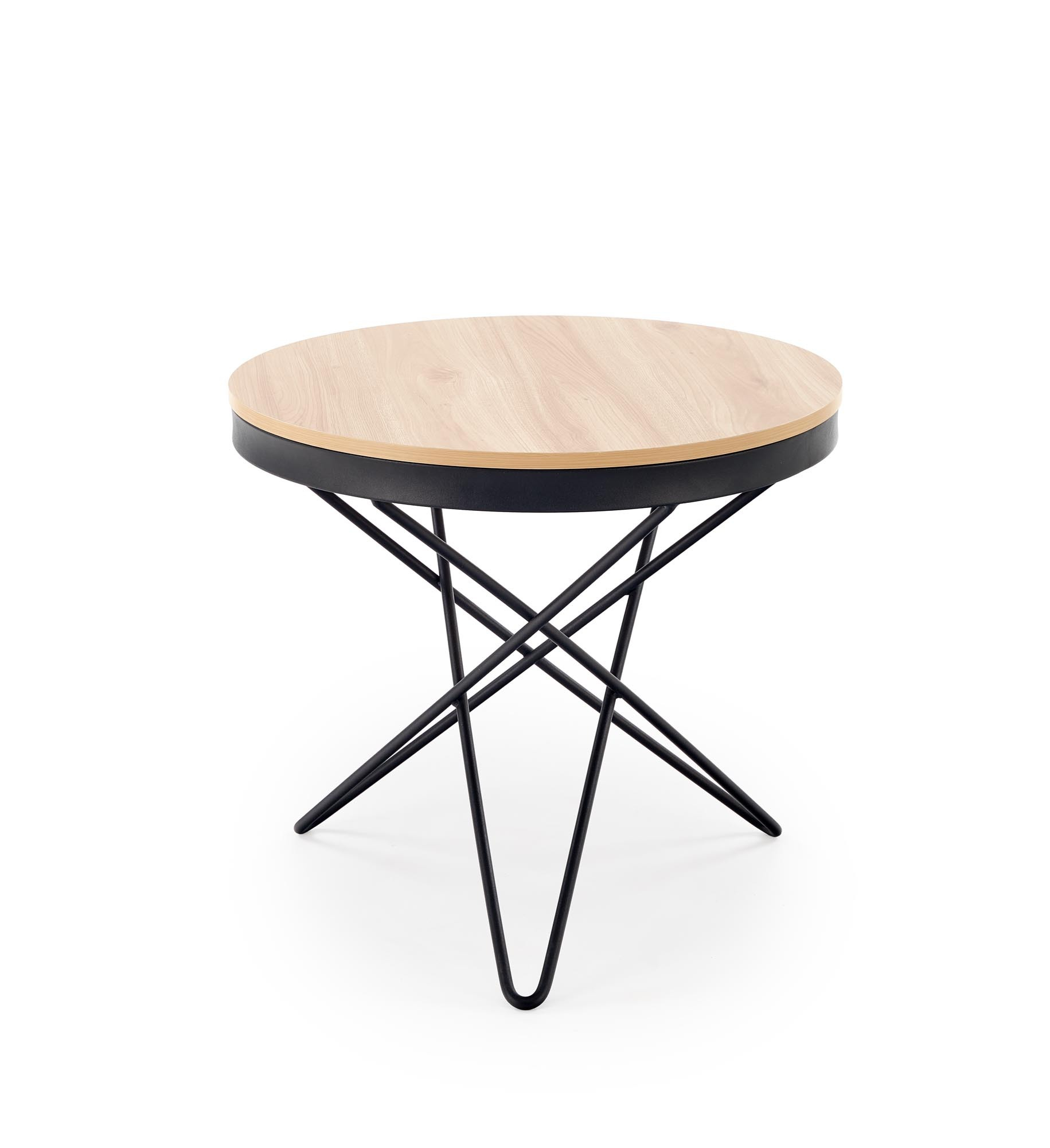 LEILA ława, naturalny / czarny