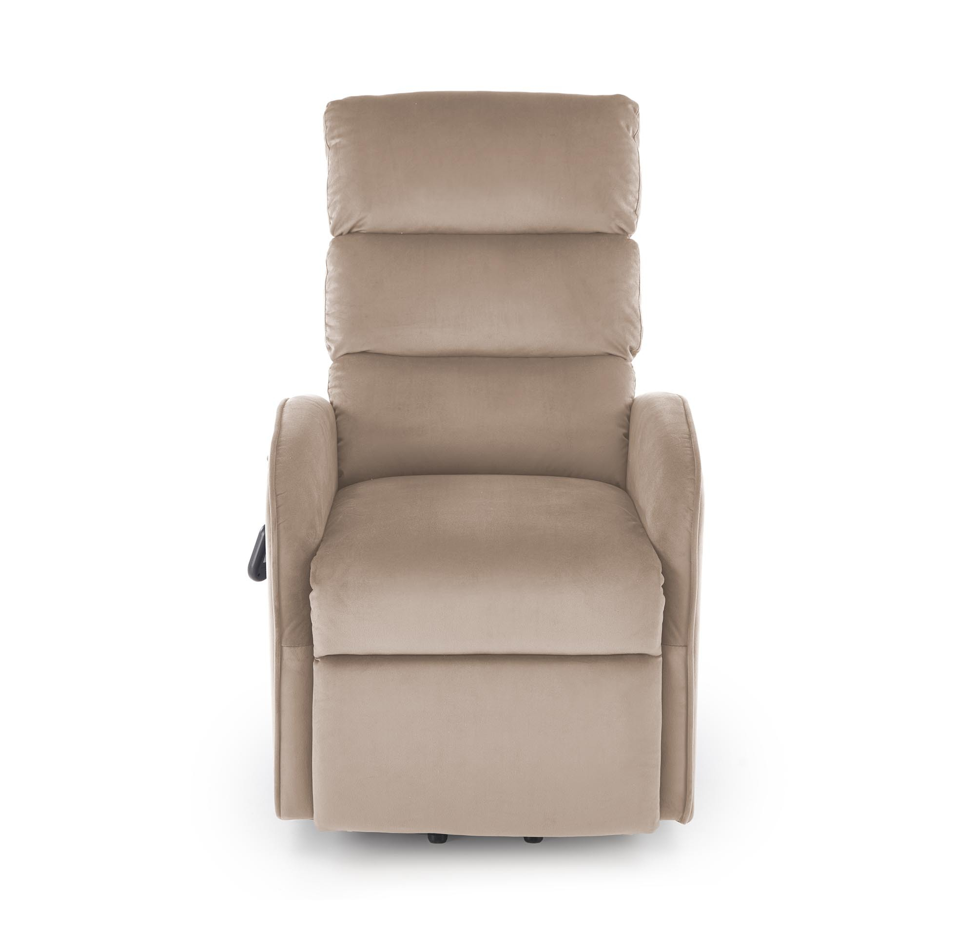 MARONI fotel wypoczynkowy beżowy z funkcją elektrycznego rozkładania / funkcja pionizacji