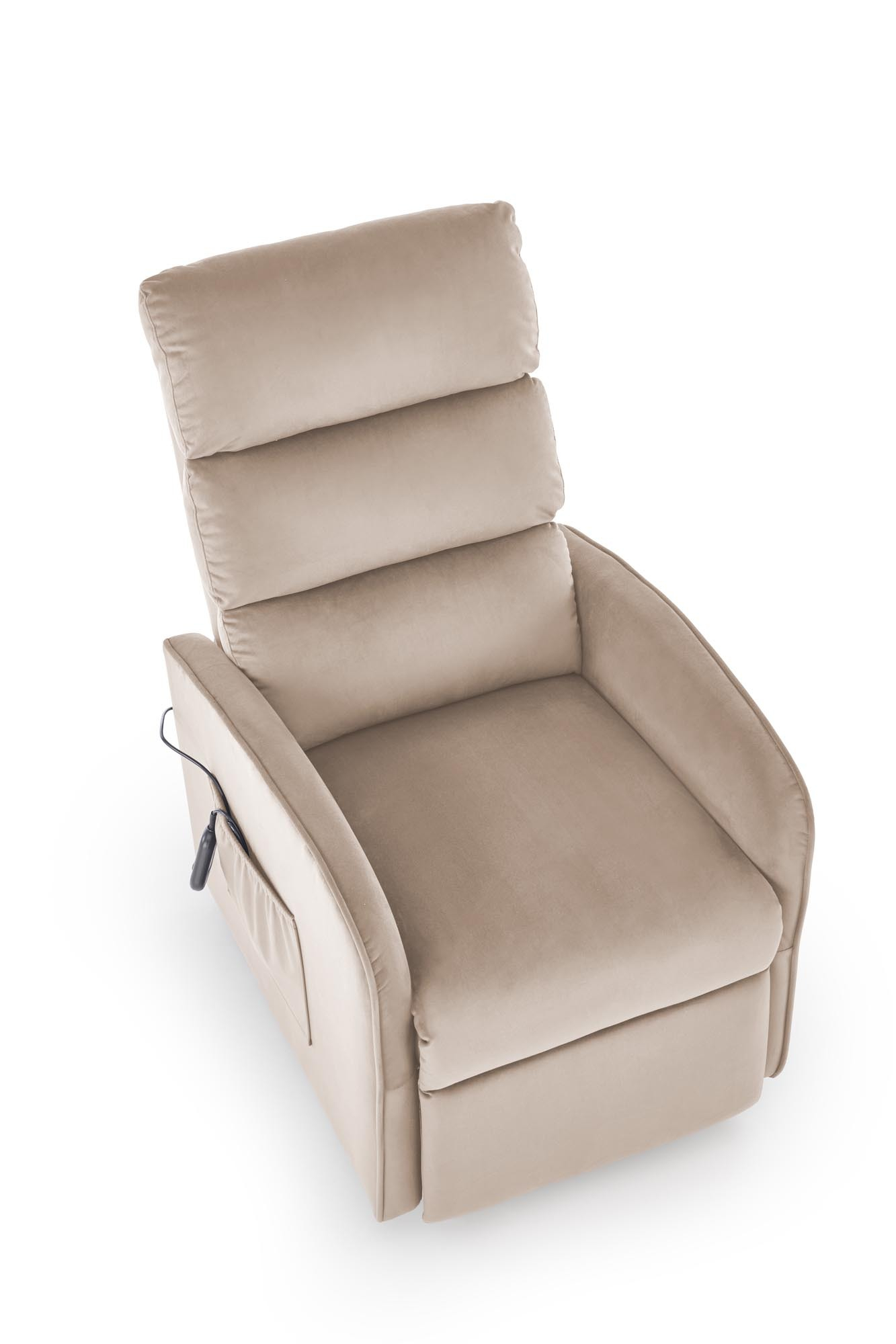 MARONI fotel wypoczynkowy beżowy z funkcją elektrycznego rozkładania / funkcja pionizacji